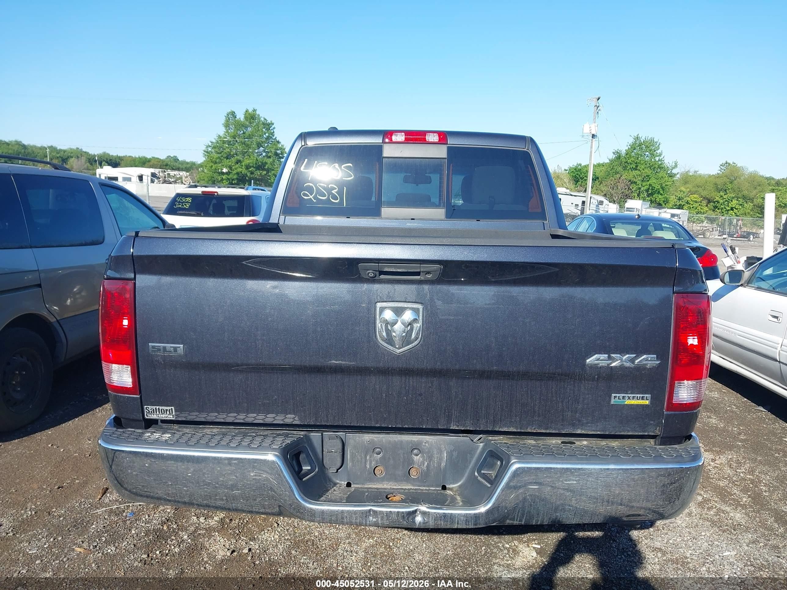 2014 Ram 1500 Slt Black vin: 1C6RR7LG0ES159697