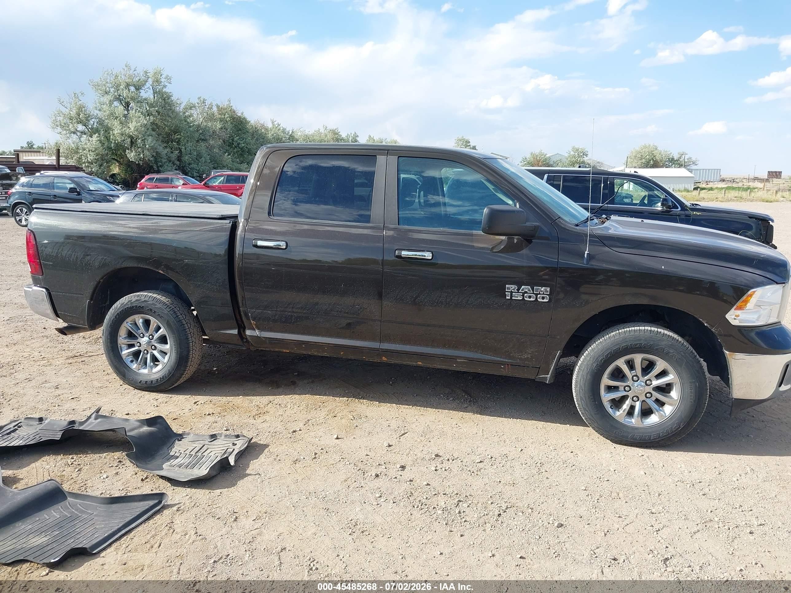 2014 Ram 1500 Big Horn Brown vin: 1C6RR7LG0ES437286