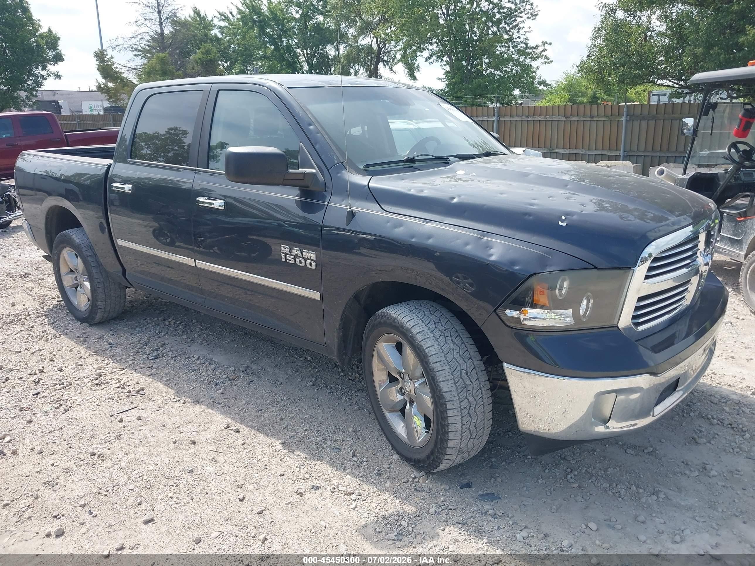 2015 Ram 1500 Big Horn Black vin: 1C6RR7LG0FS671672