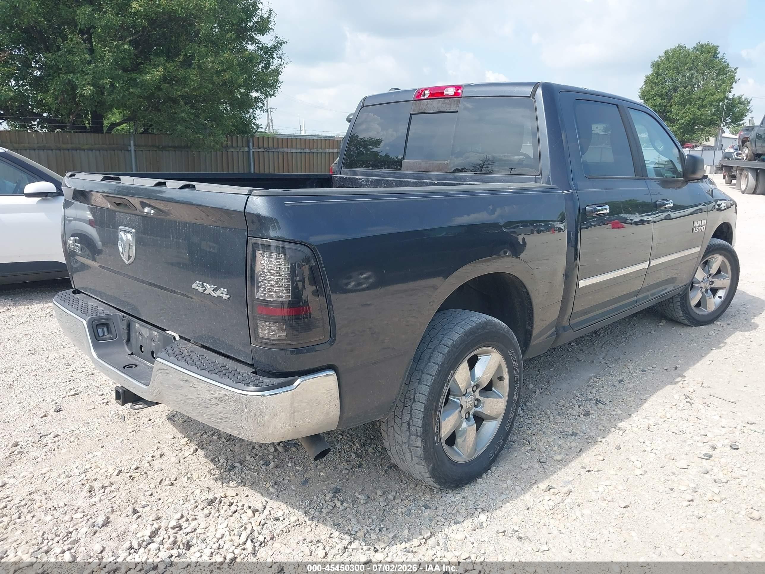2015 Ram 1500 Big Horn Black vin: 1C6RR7LG0FS671672