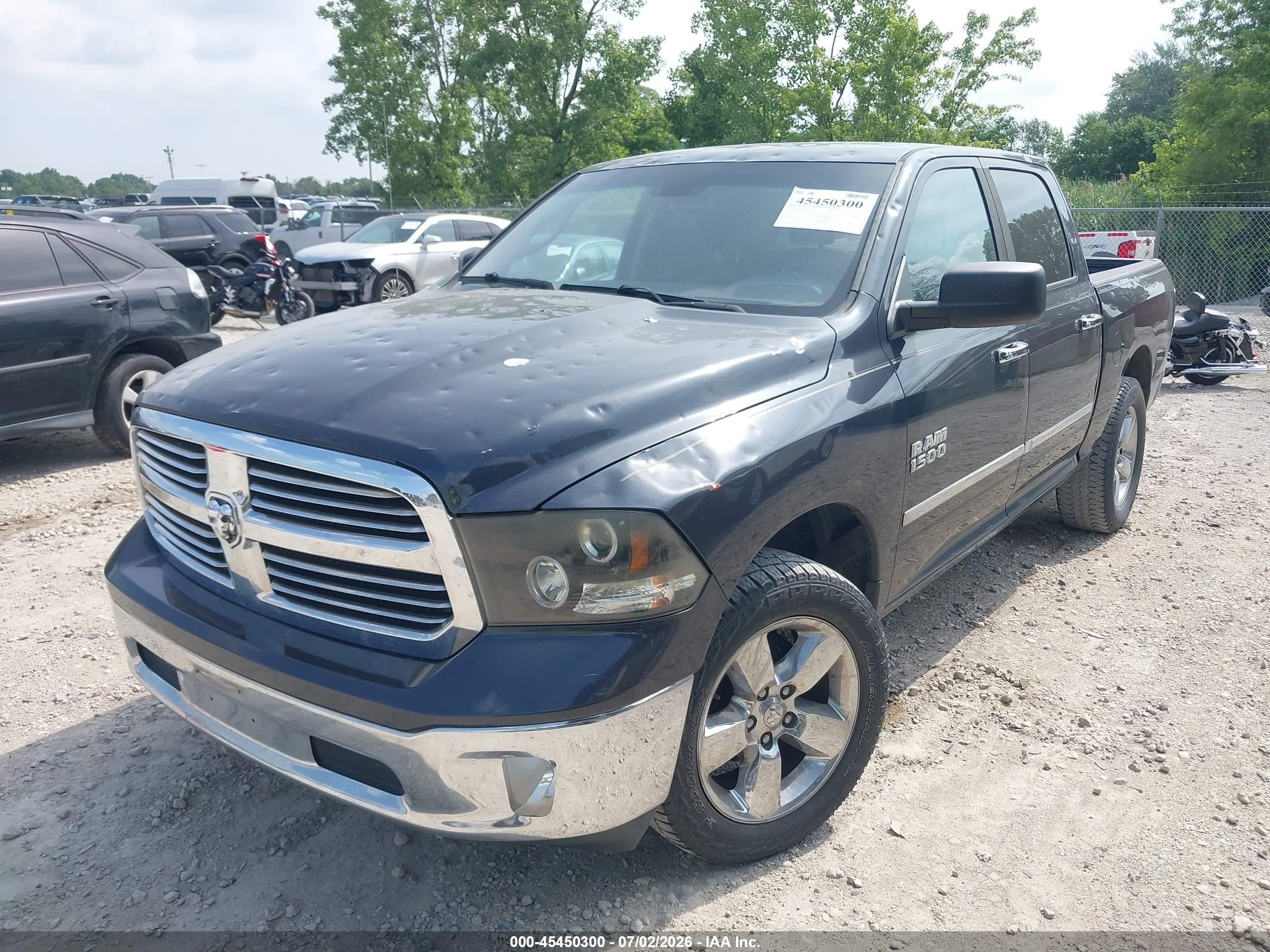 2015 Ram 1500 Big Horn Black vin: 1C6RR7LG0FS671672