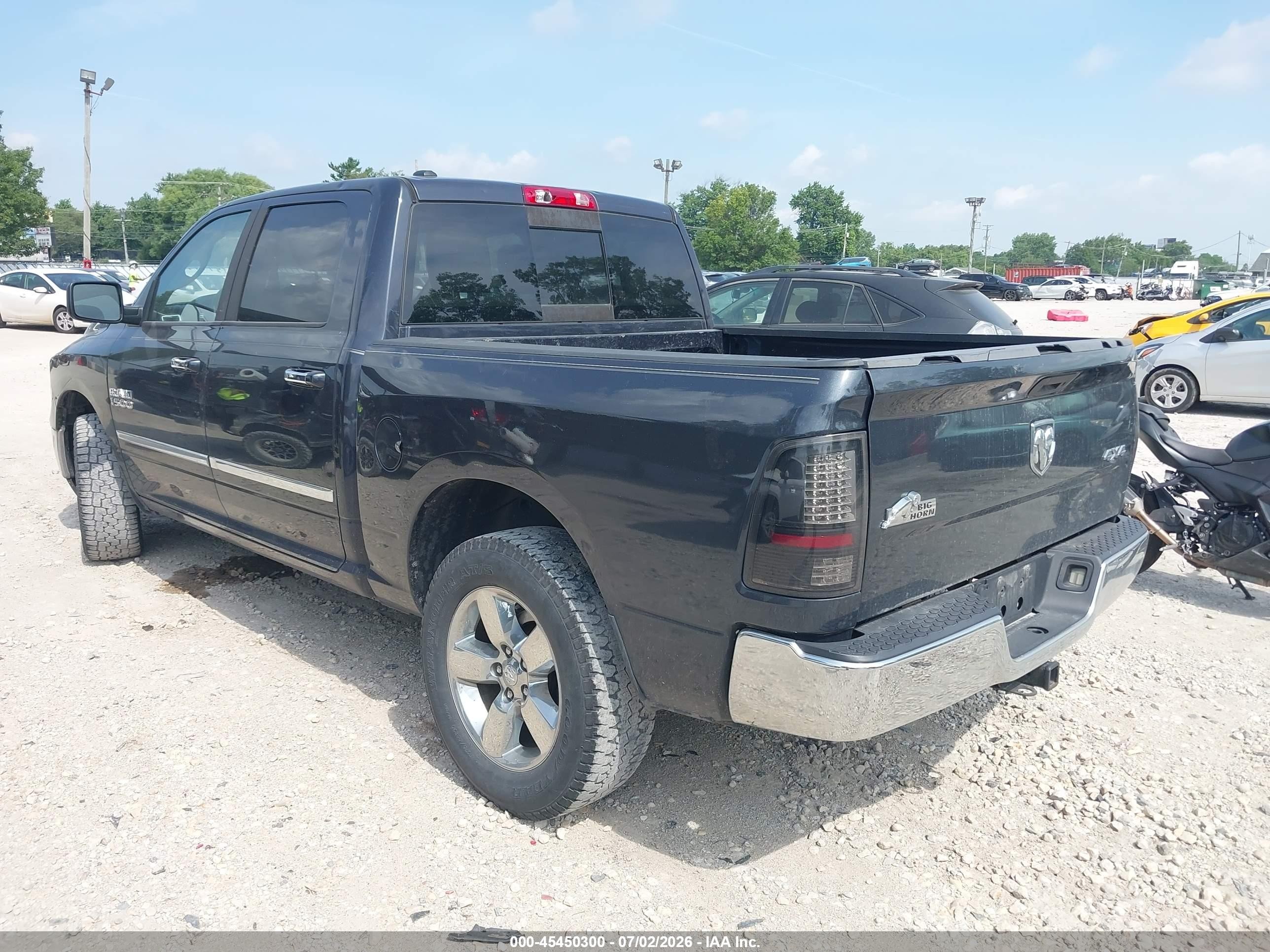 2015 Ram 1500 Big Horn Black vin: 1C6RR7LG0FS671672