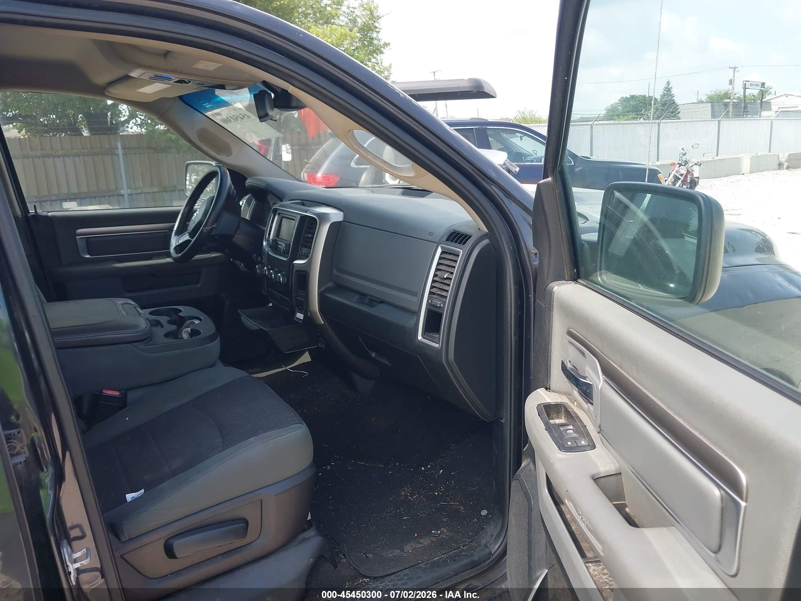 2015 Ram 1500 Big Horn Black vin: 1C6RR7LG0FS671672