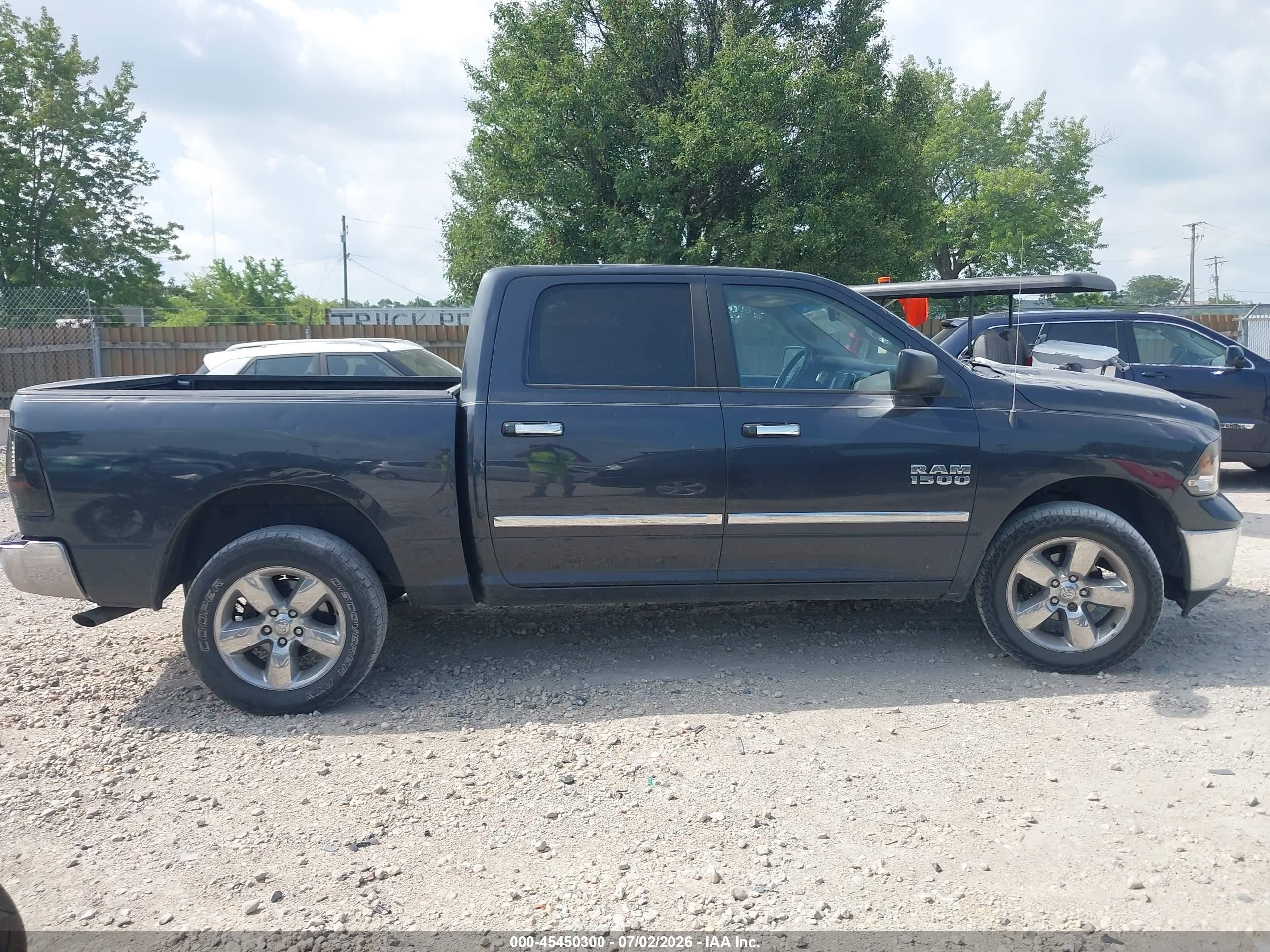 2015 Ram 1500 Big Horn Black vin: 1C6RR7LG0FS671672