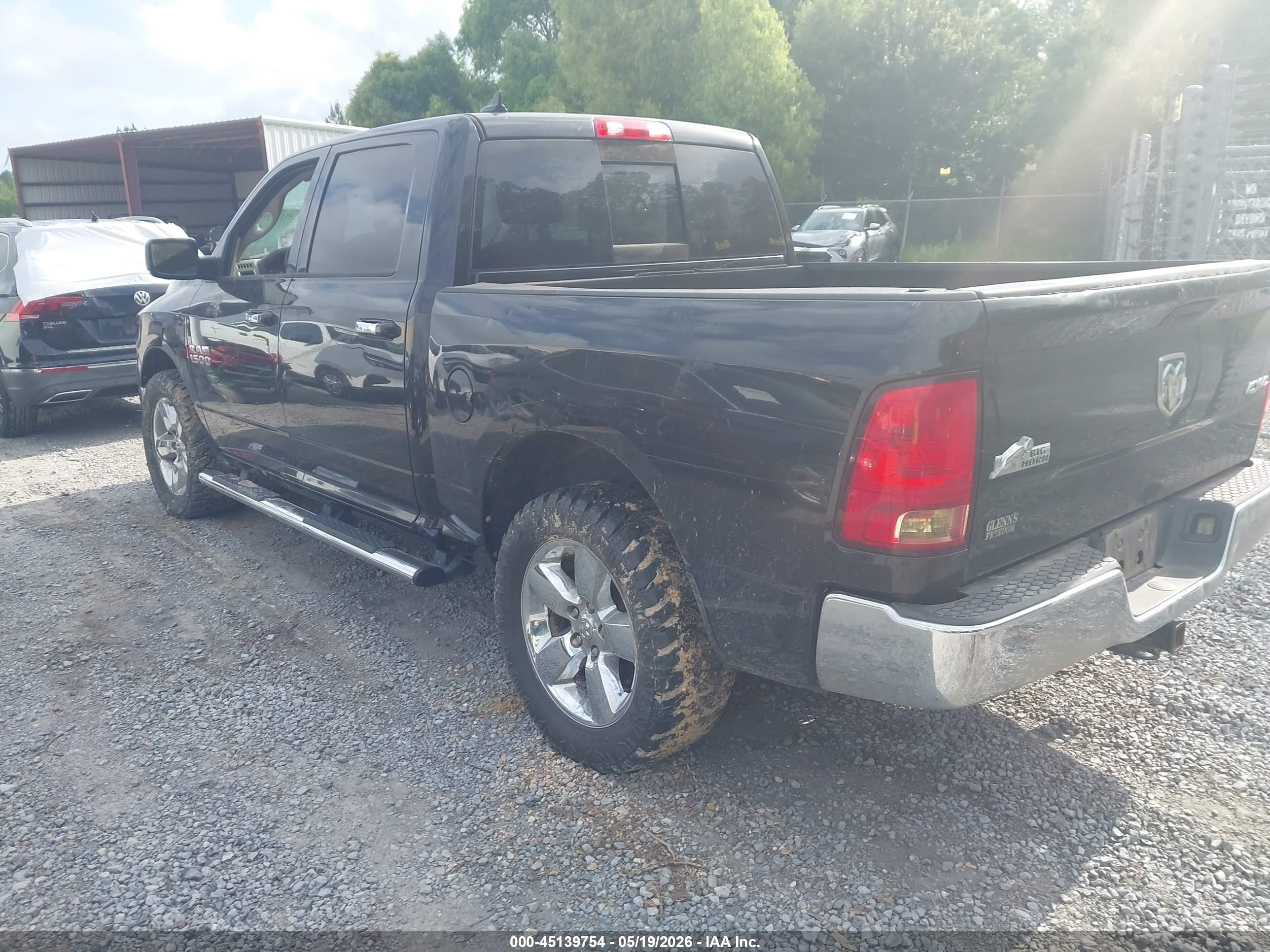2015 Ram 1500 Big Horn Black vin: 1C6RR7LG0FS672384