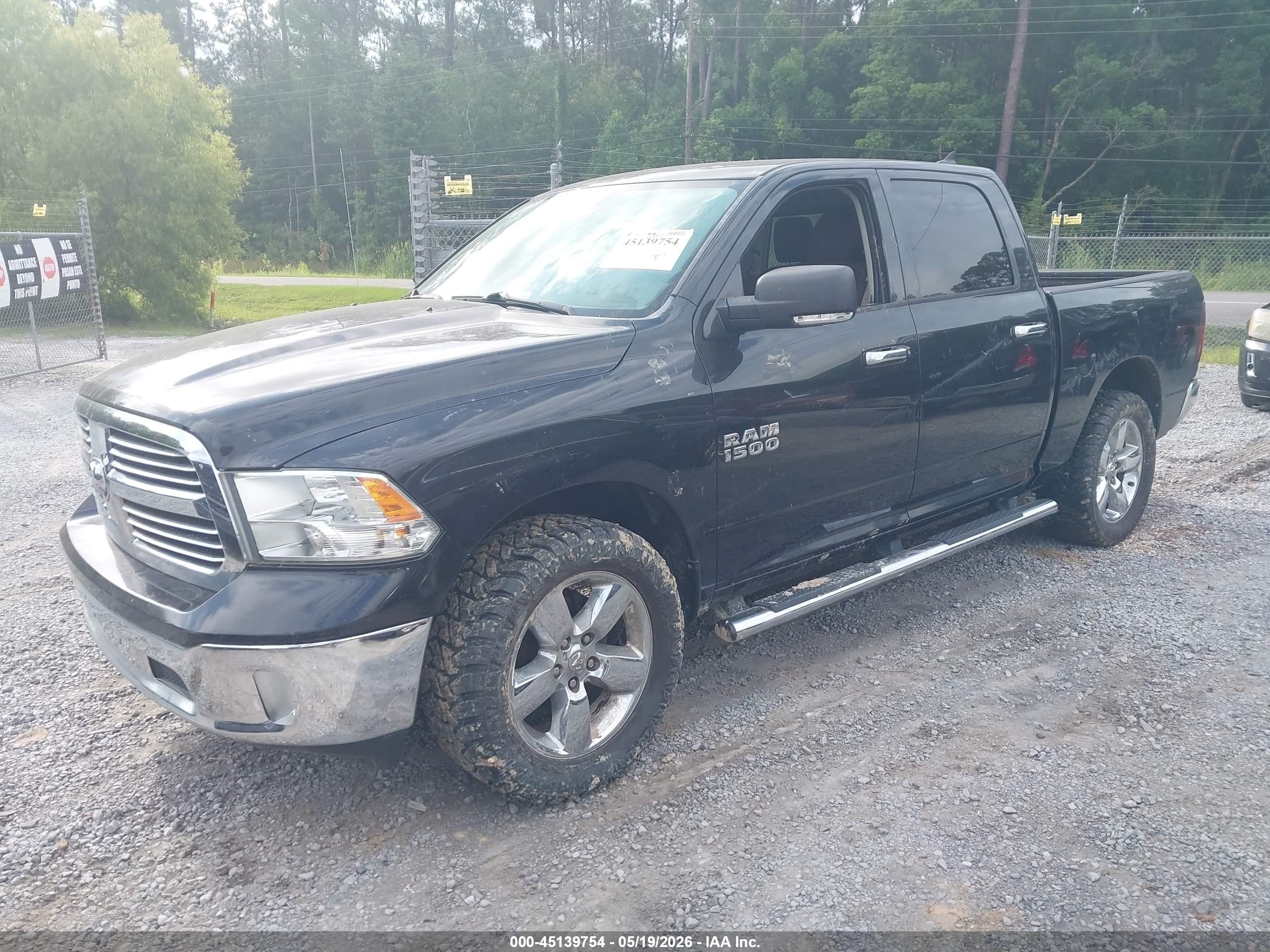 2015 Ram 1500 Big Horn Black vin: 1C6RR7LG0FS672384