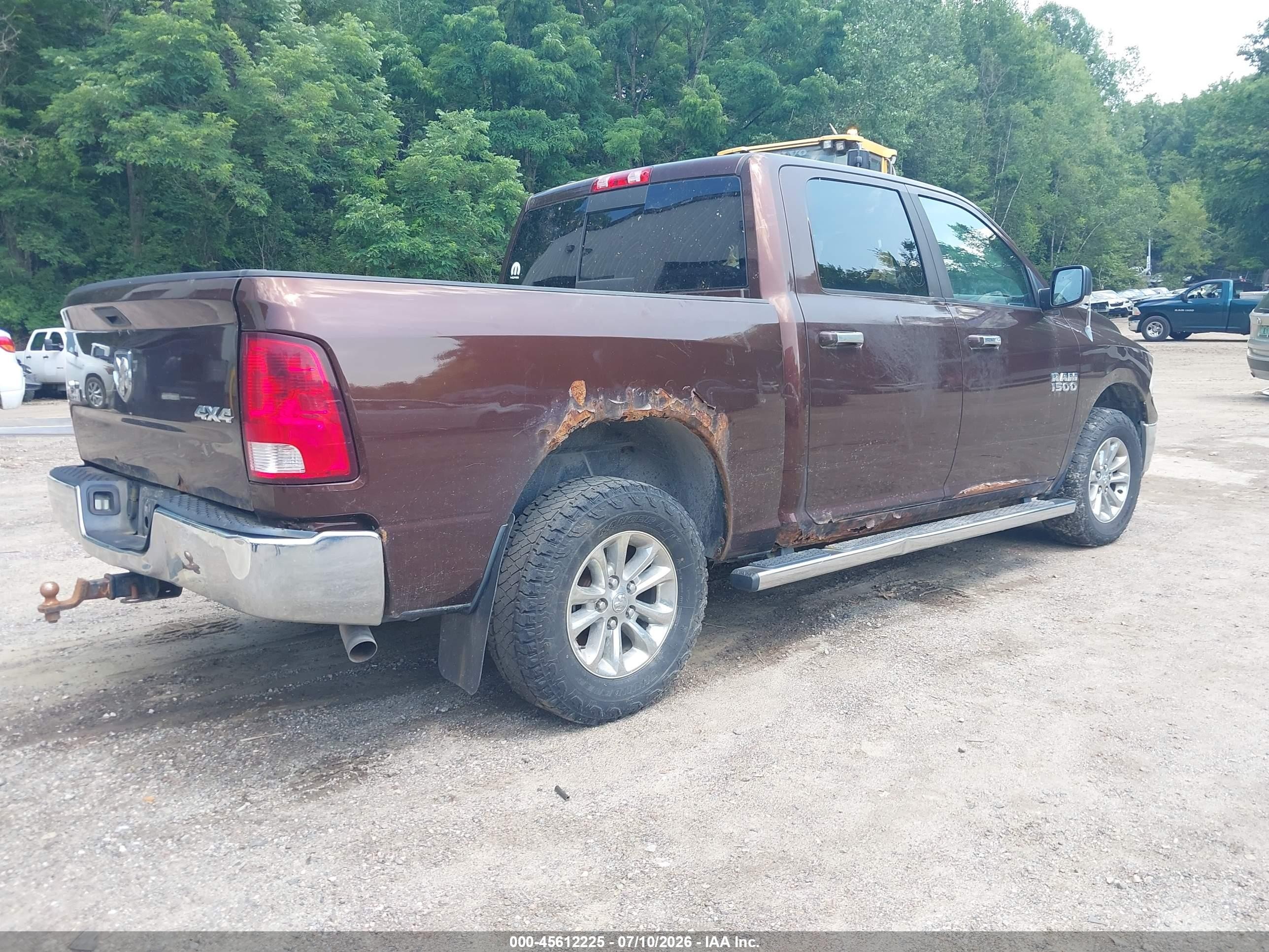 2013 Ram 1500 Slt Maroon vin: 1C6RR7LG1DS698831