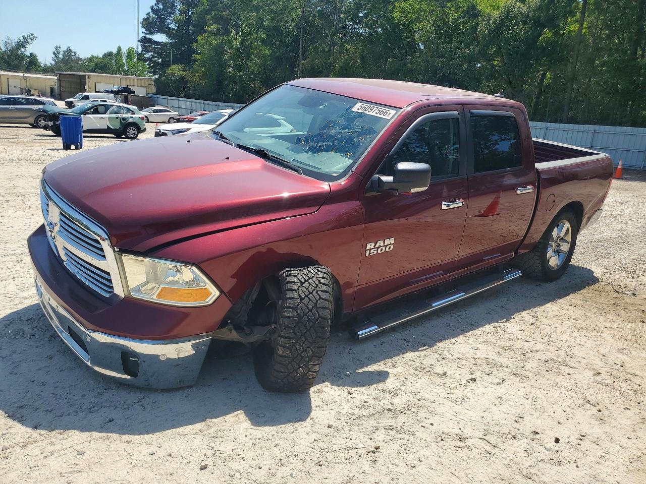 2017 Ram 1500 Slt Burgundy vin: 1C6RR7LG1HS529821