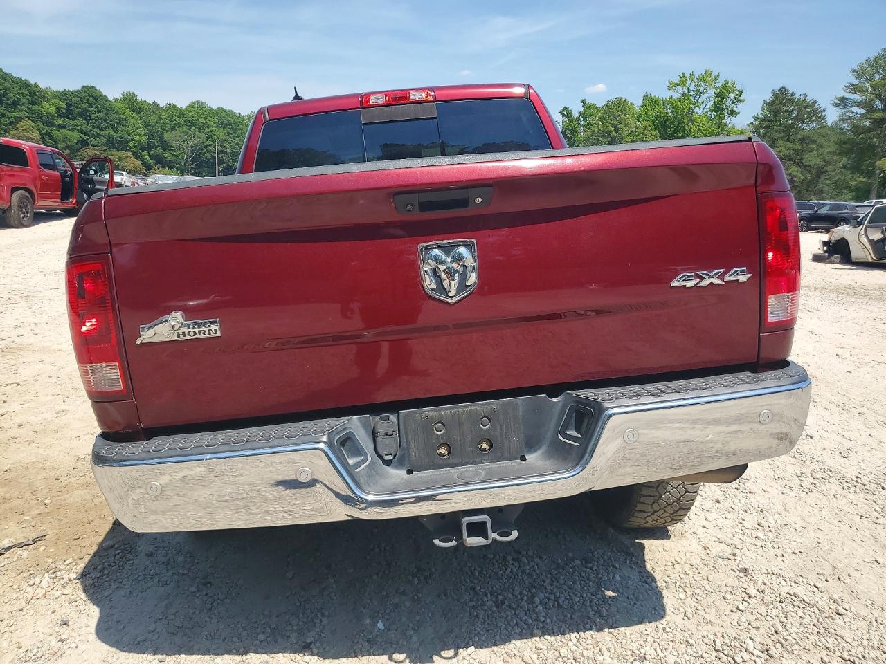 2017 Ram 1500 Slt Burgundy vin: 1C6RR7LG1HS529821