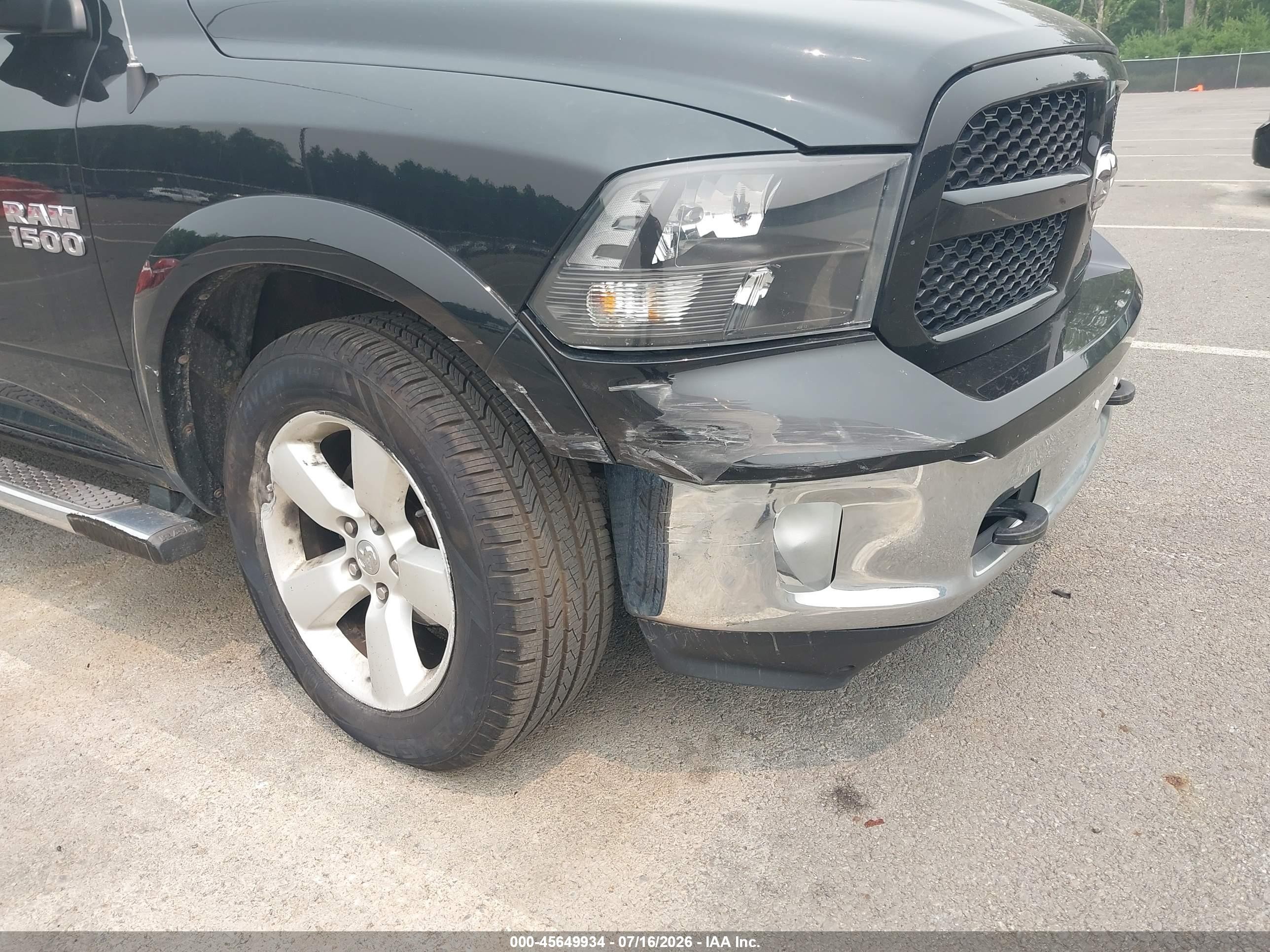 2014 Ram 1500 Slt Black vin: 1C6RR7LG3ES289148