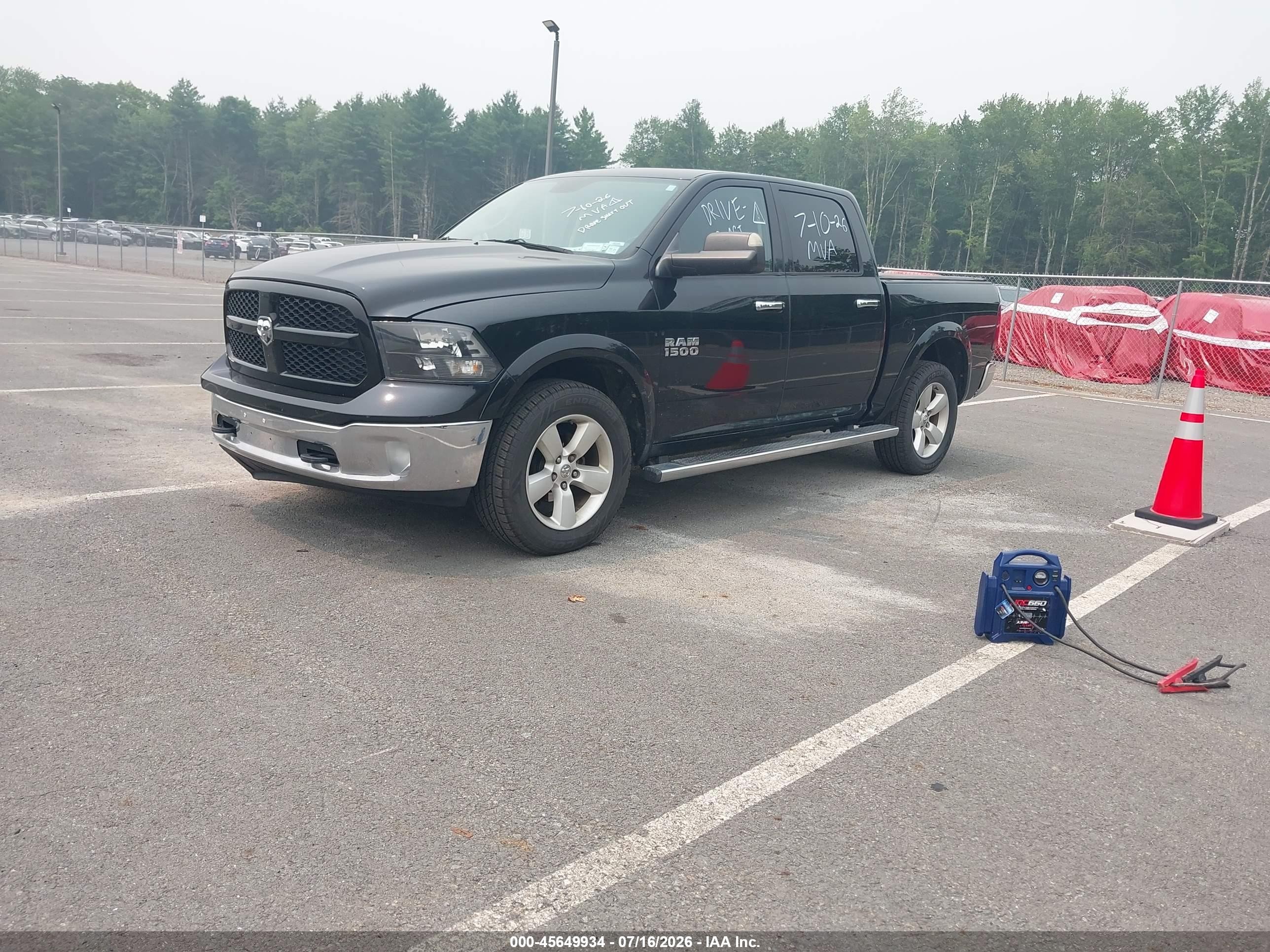 2014 Ram 1500 Slt Black vin: 1C6RR7LG3ES289148