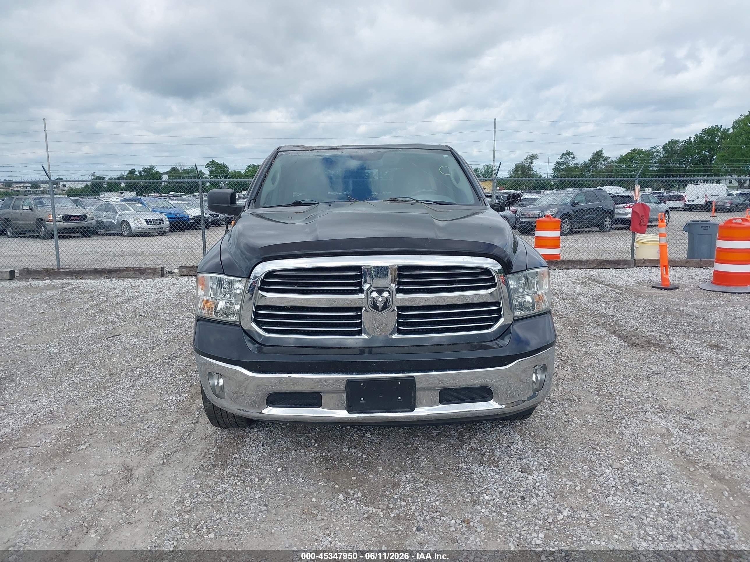 2015 Ram 1500 Big Horn Black vin: 1C6RR7LG3FS741620