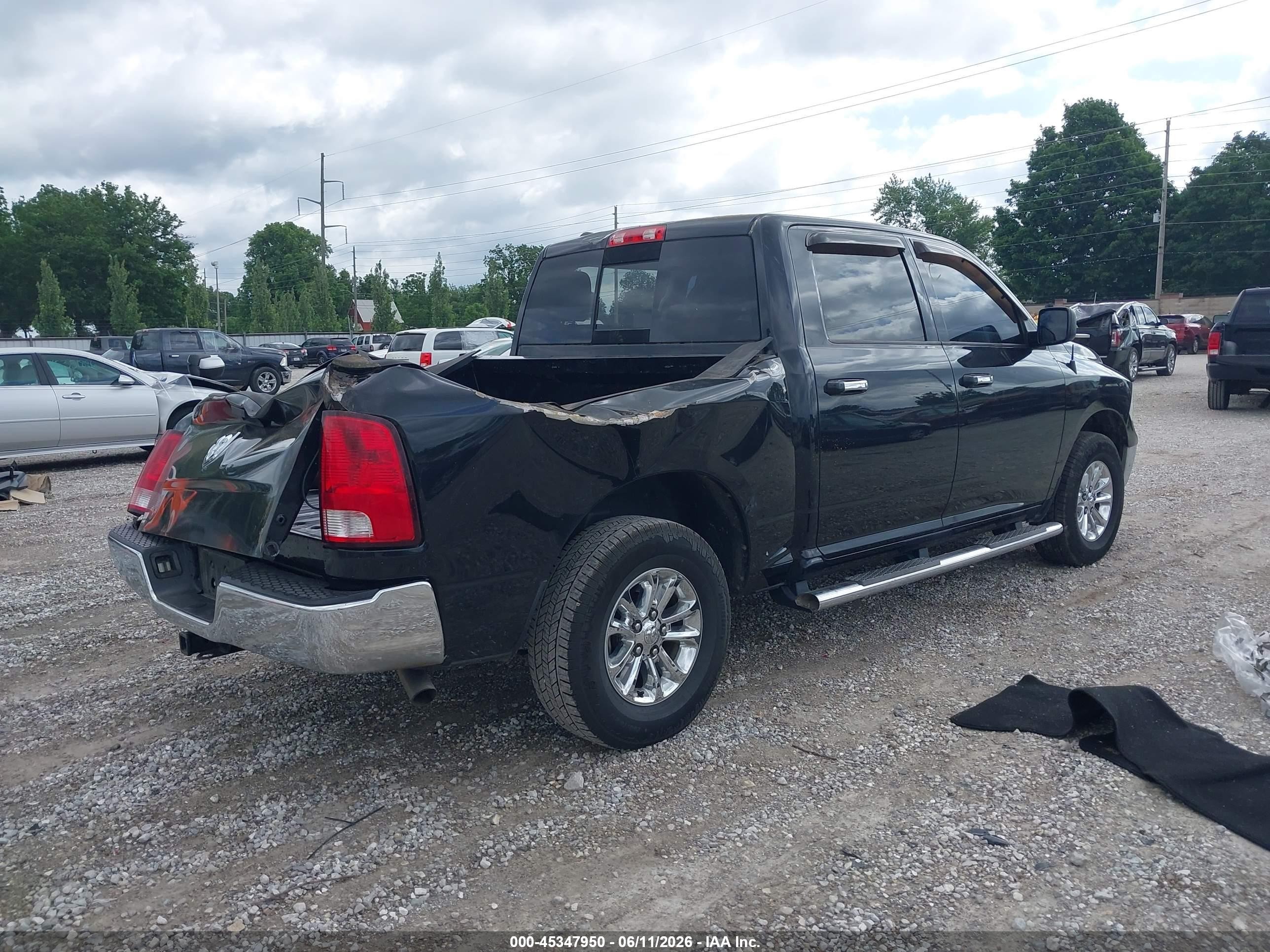 2015 Ram 1500 Big Horn Black vin: 1C6RR7LG3FS741620