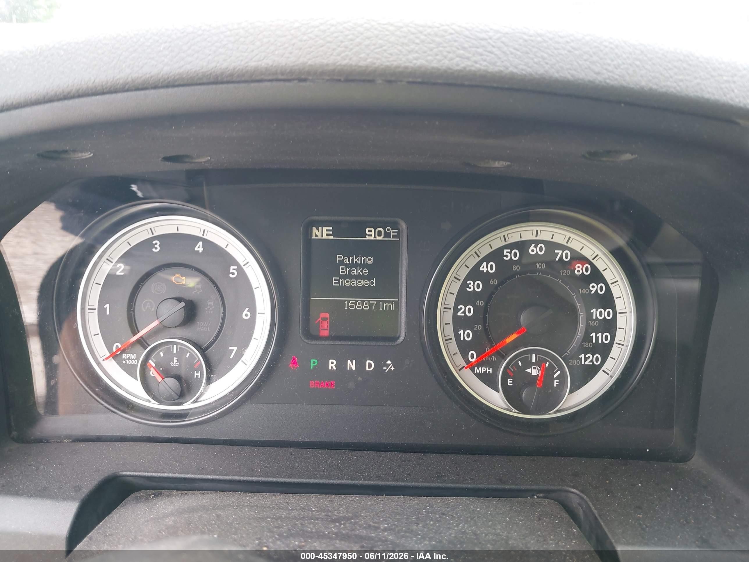 2015 Ram 1500 Big Horn Black vin: 1C6RR7LG3FS741620