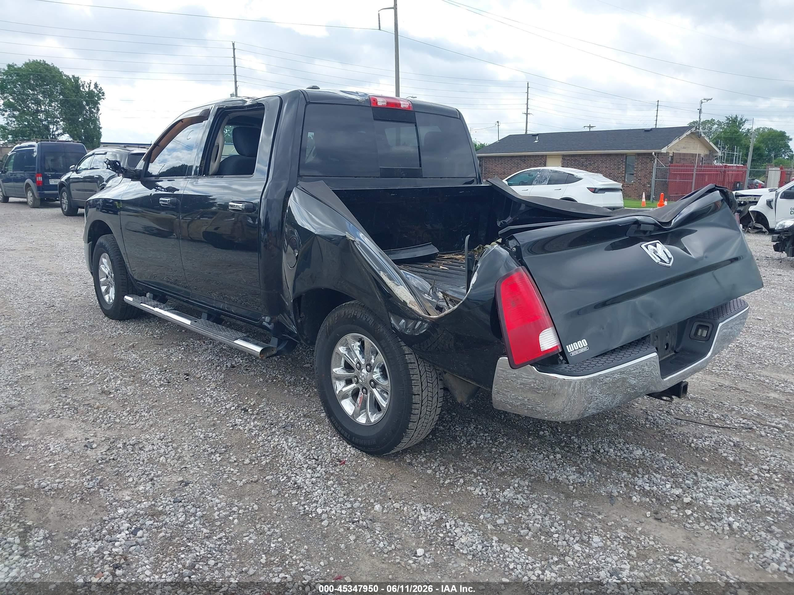 2015 Ram 1500 Big Horn Black vin: 1C6RR7LG3FS741620
