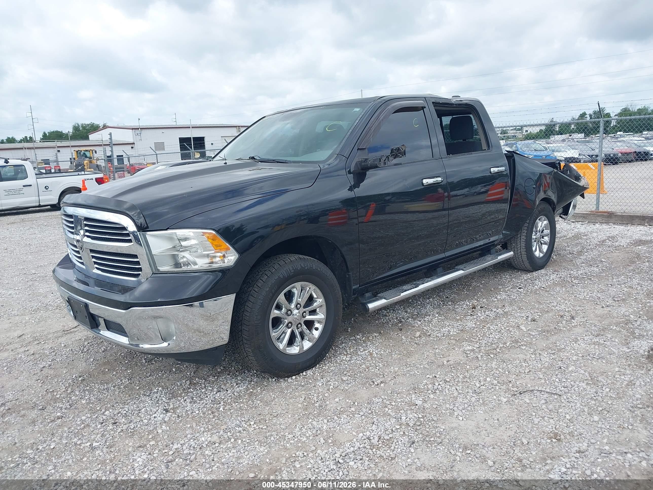 2015 Ram 1500 Big Horn Black vin: 1C6RR7LG3FS741620