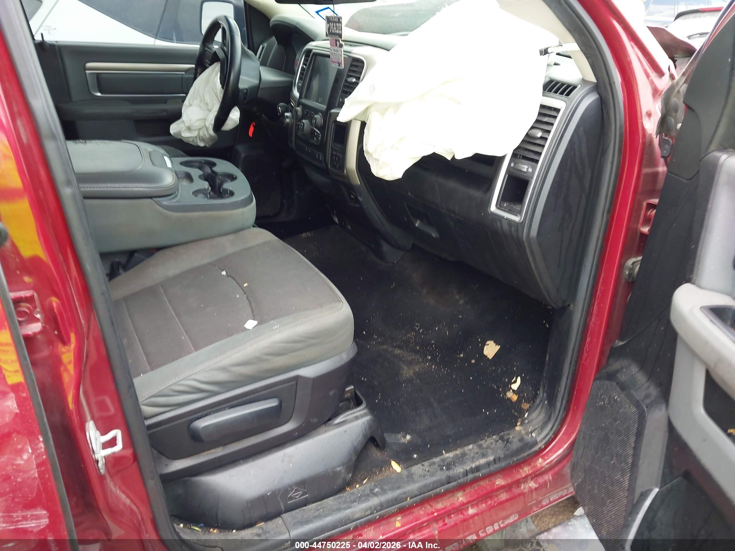 2014 Ram 1500 Big Horn Красный vin: 1C6RR7LG4ES306023