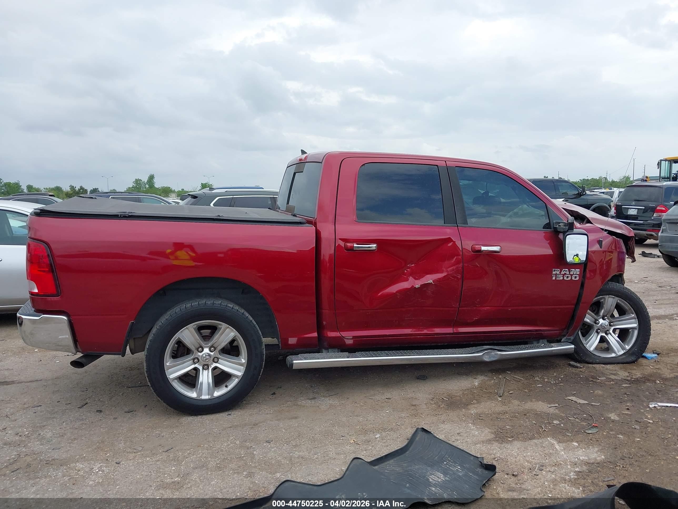 2014 Ram 1500 Big Horn Красный vin: 1C6RR7LG4ES306023