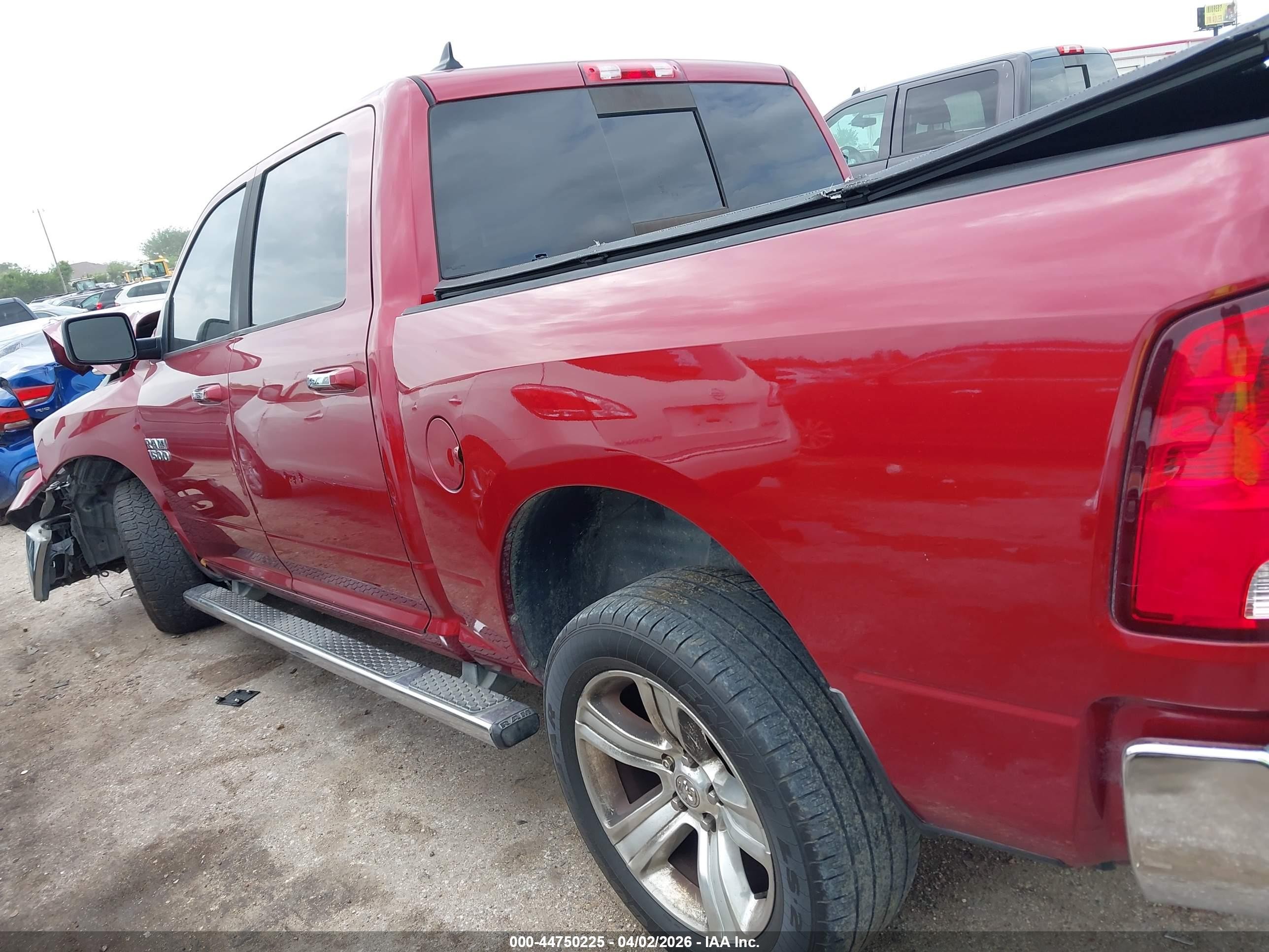 2014 Ram 1500 Big Horn Красный vin: 1C6RR7LG4ES306023