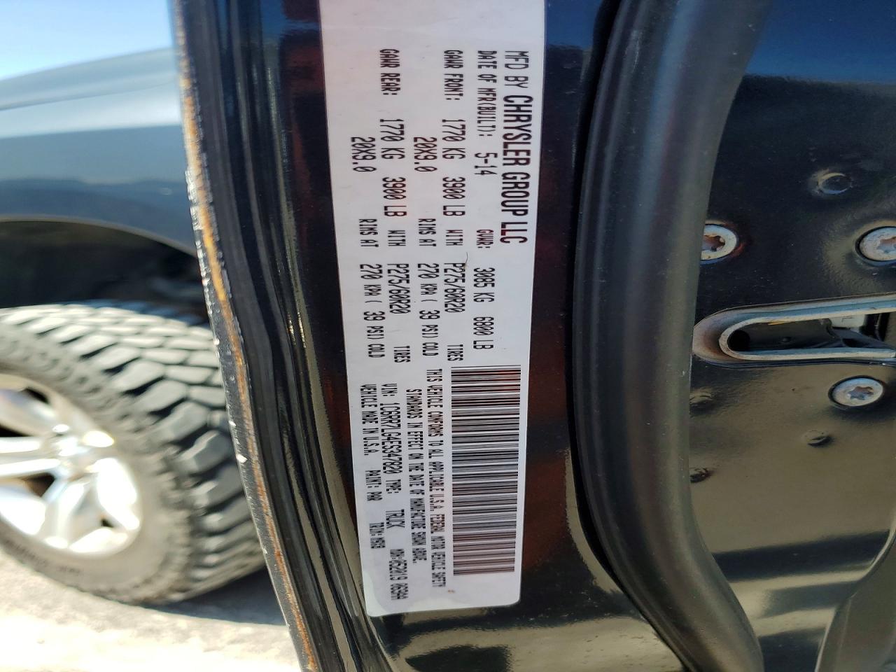 2014 Ram 1500 Slt Синий vin: 1C6RR7LG4ES347820