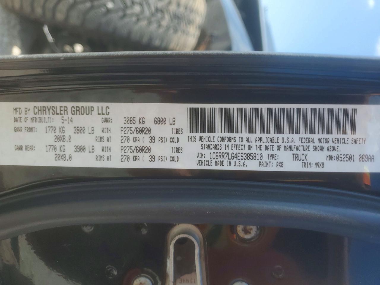 2014 Ram 1500 Slt Black vin: 1C6RR7LG4ES385810