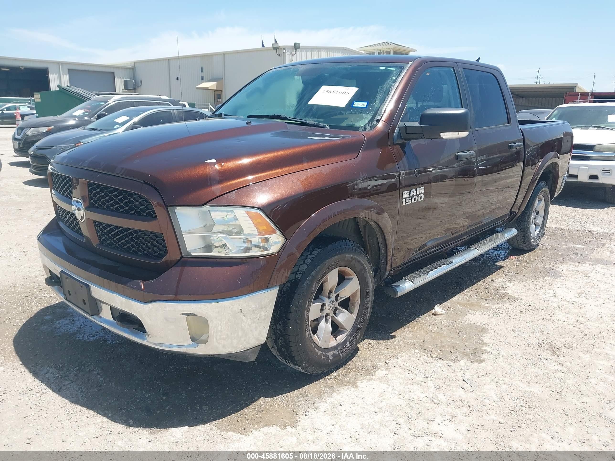 2014 Ram 1500 Outdoorsman Burgundy vin: 1C6RR7LG5ES202849