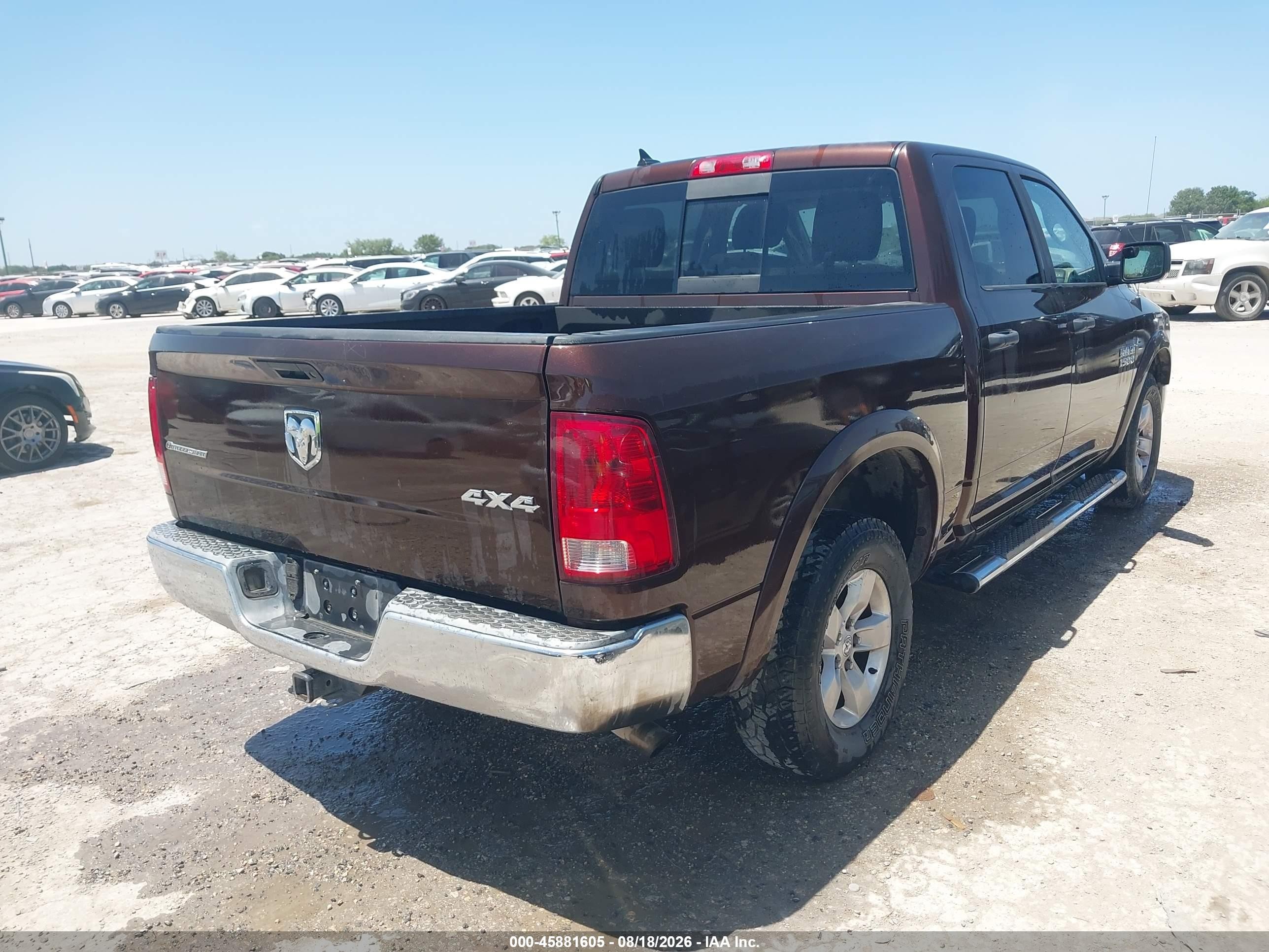 2014 Ram 1500 Outdoorsman Burgundy vin: 1C6RR7LG5ES202849