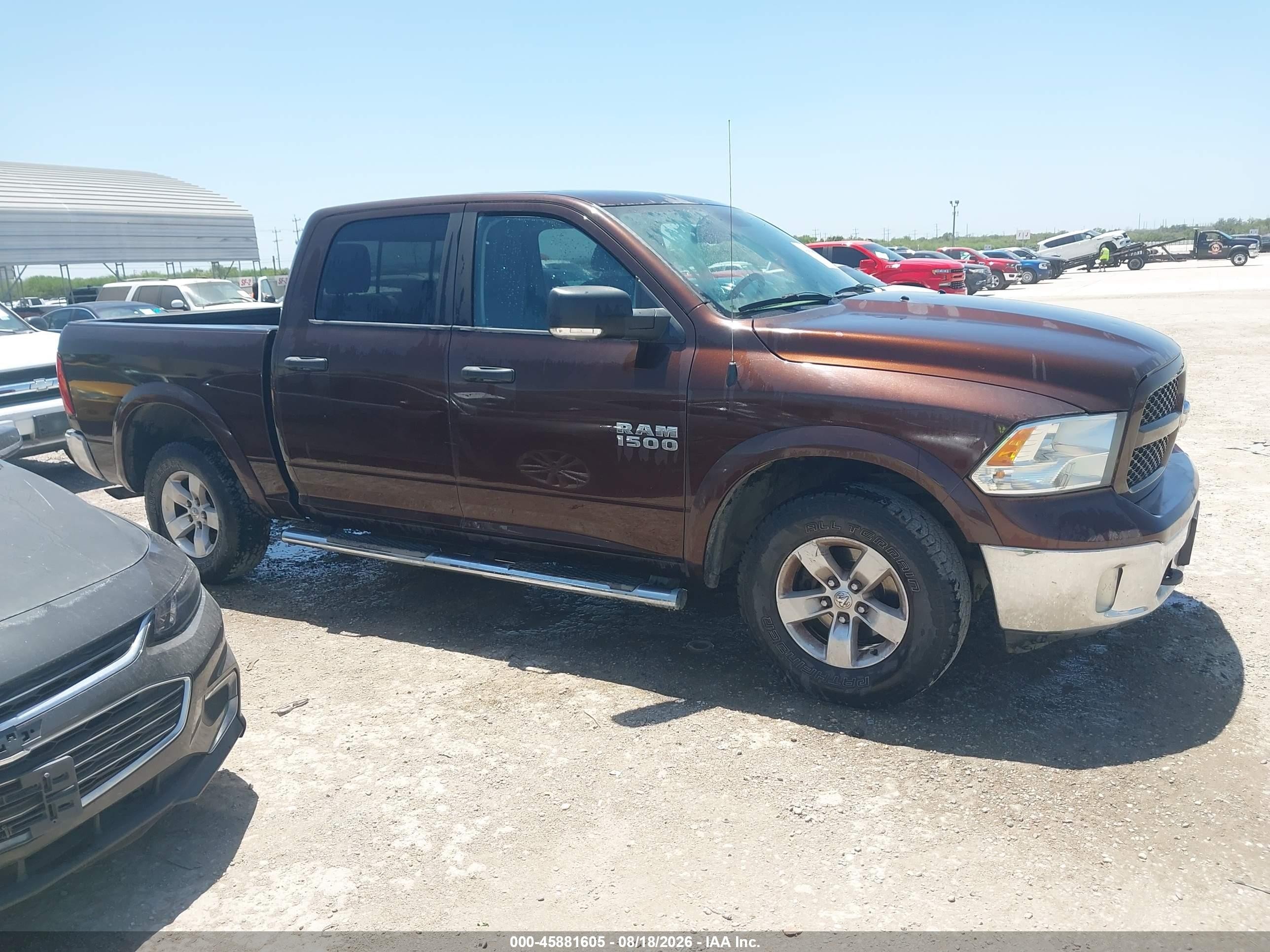 2014 Ram 1500 Outdoorsman Burgundy vin: 1C6RR7LG5ES202849