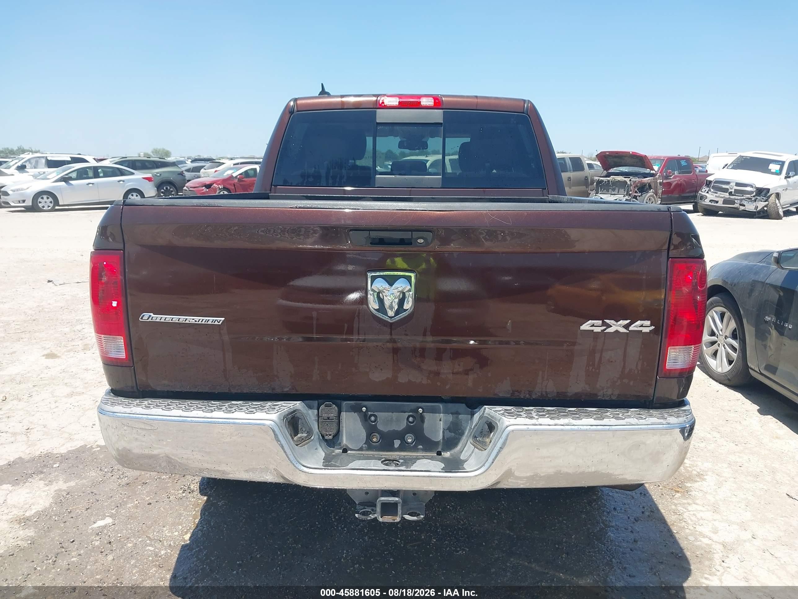 2014 Ram 1500 Outdoorsman Burgundy vin: 1C6RR7LG5ES202849