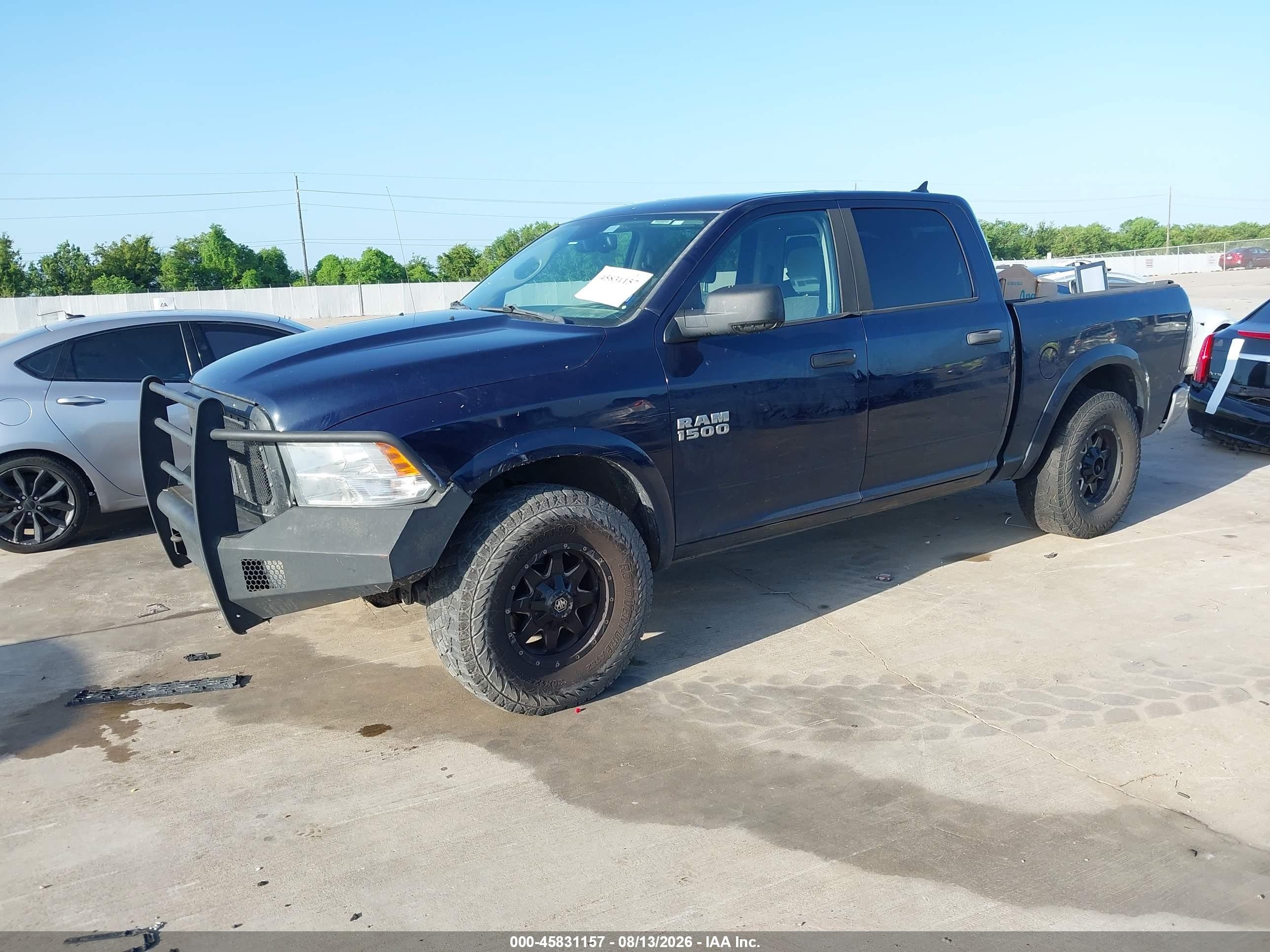 2014 Ram 1500 Outdoorsman Синий vin: 1C6RR7LG5ES335238