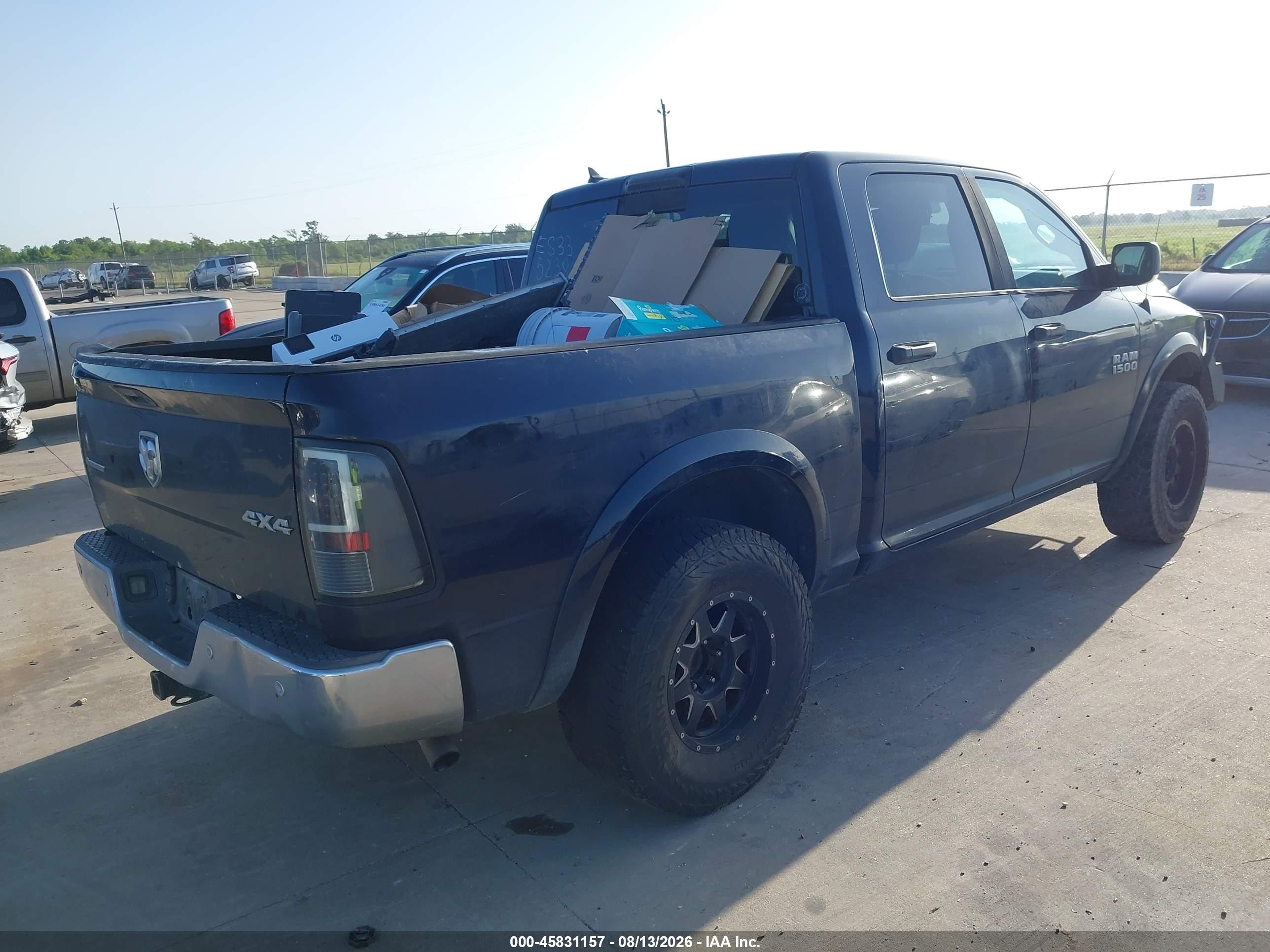 2014 Ram 1500 Outdoorsman Синий vin: 1C6RR7LG5ES335238