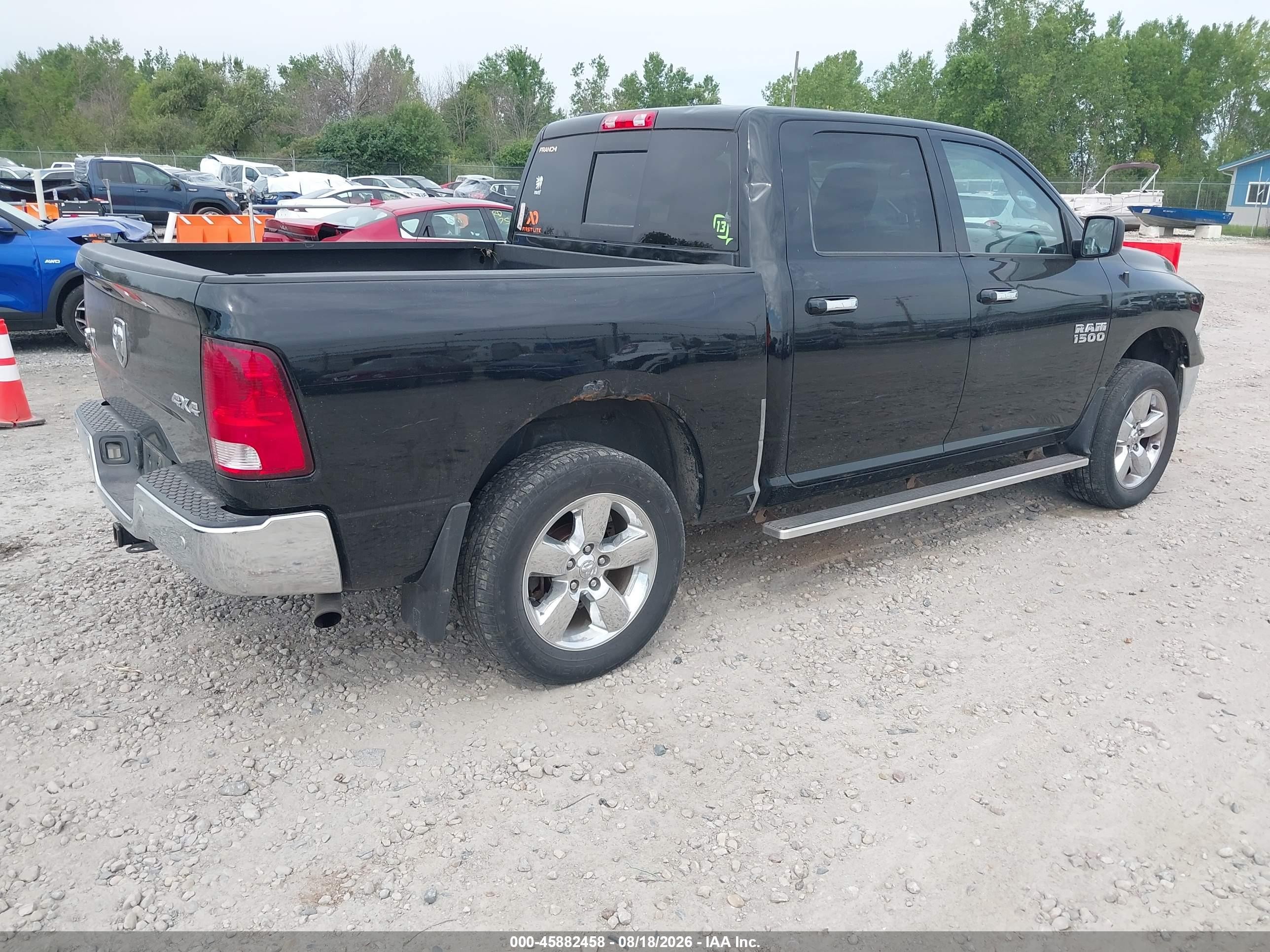 2014 Ram 1500 Big Horn Black vin: 1C6RR7LG5ES386402