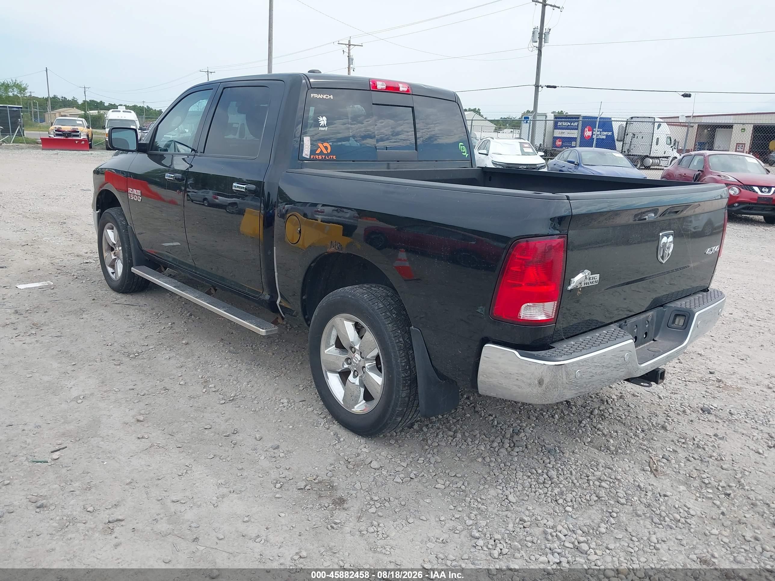 2014 Ram 1500 Big Horn Black vin: 1C6RR7LG5ES386402