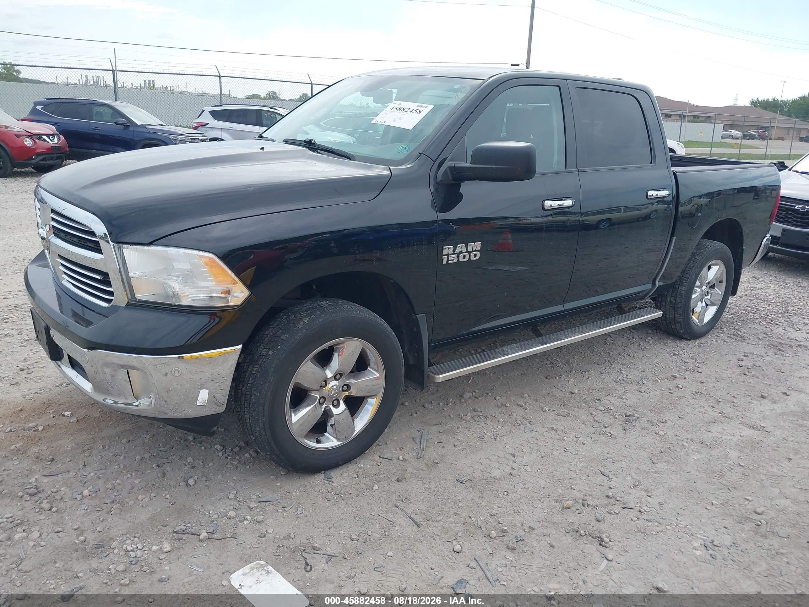 2014 Ram 1500 Big Horn Black vin: 1C6RR7LG5ES386402