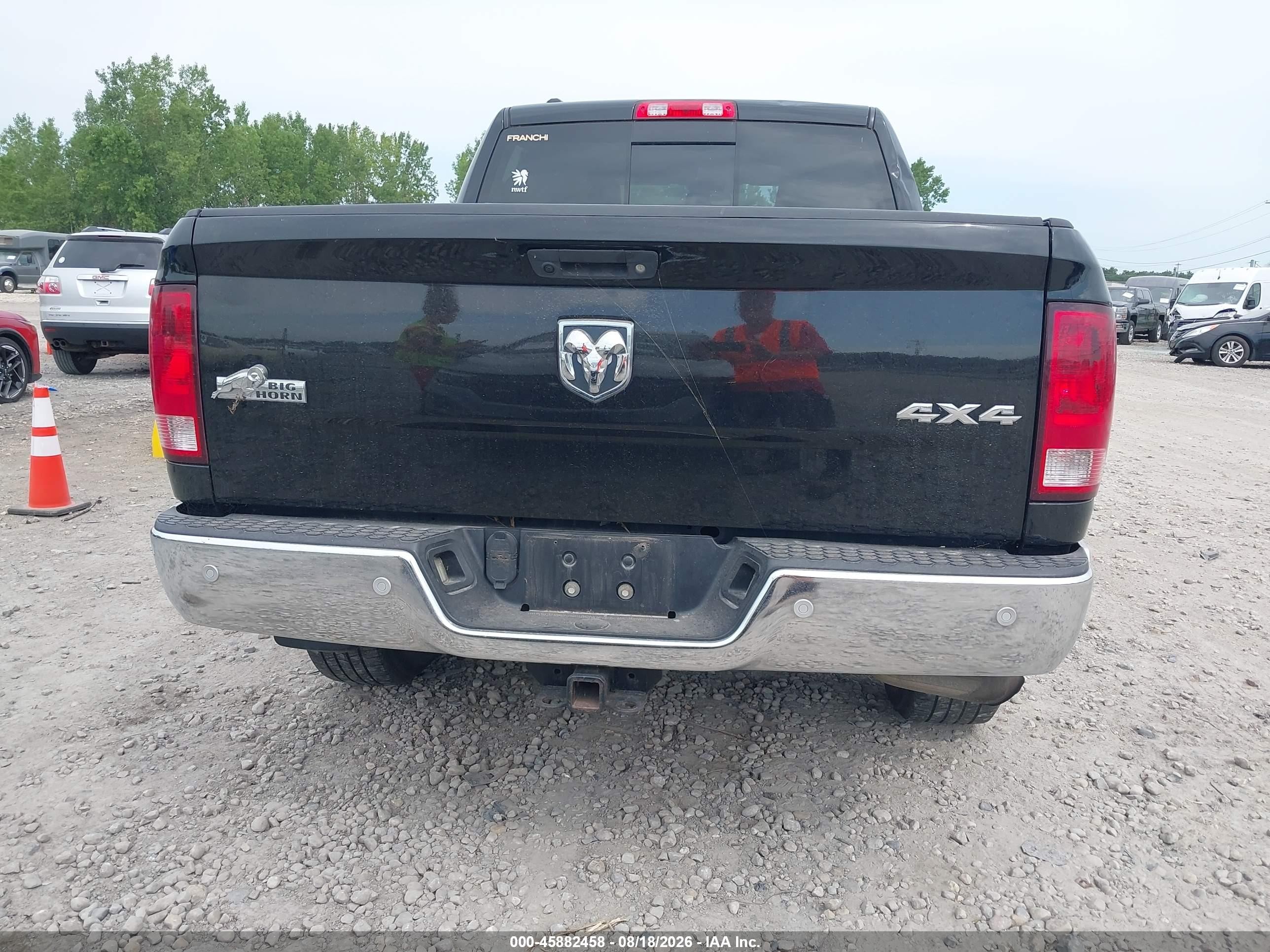 2014 Ram 1500 Big Horn Black vin: 1C6RR7LG5ES386402
