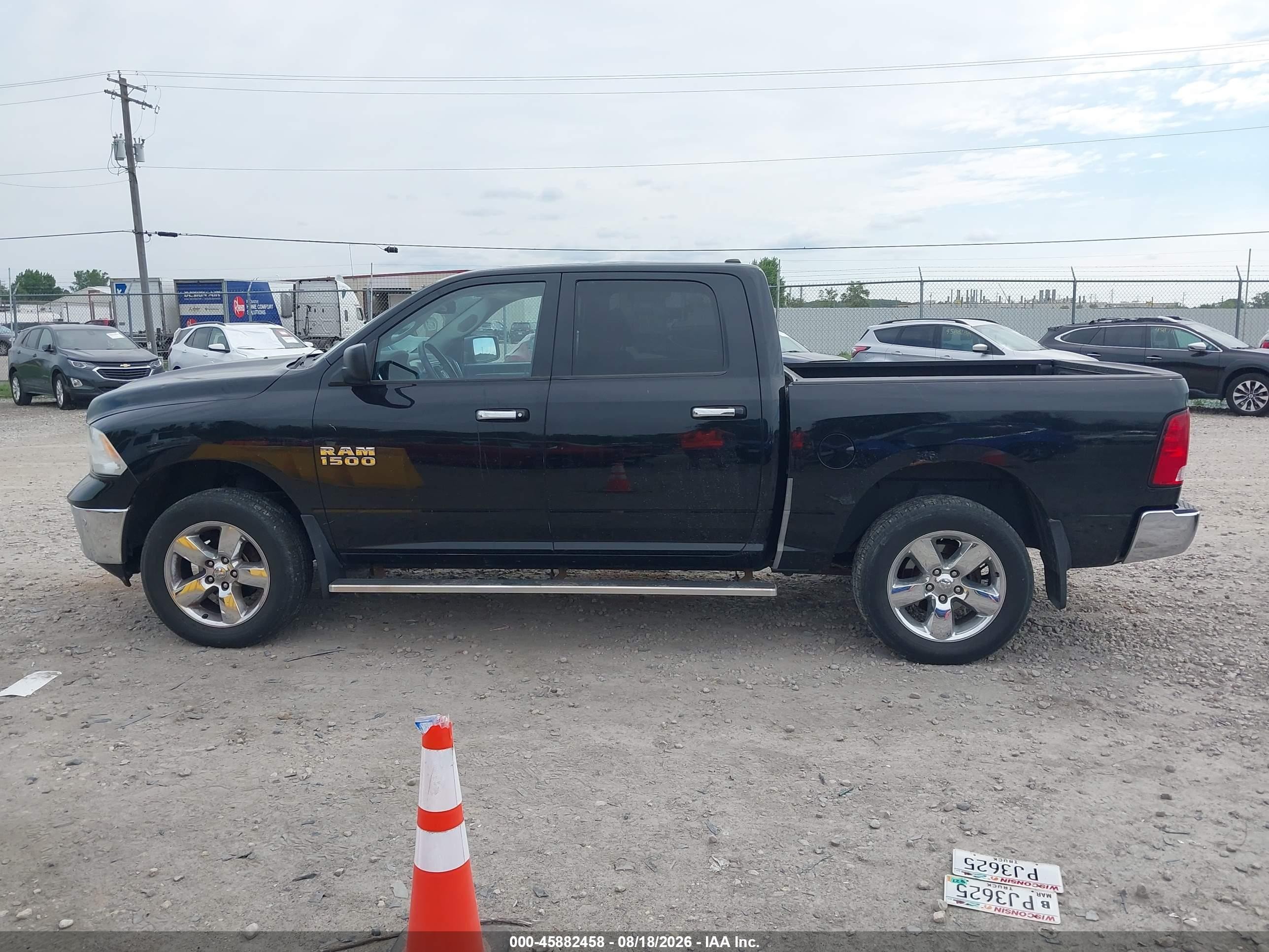 2014 Ram 1500 Big Horn Black vin: 1C6RR7LG5ES386402