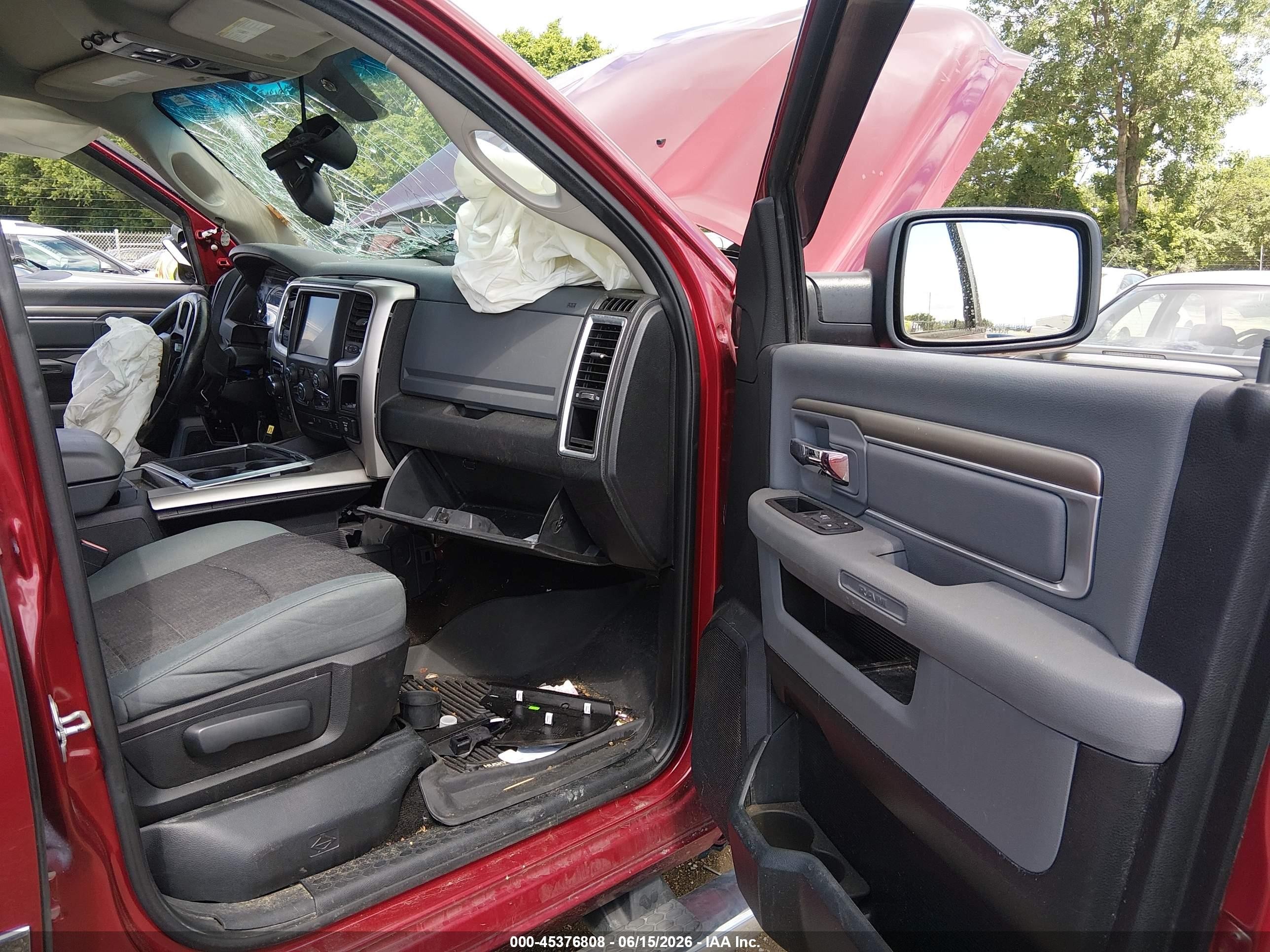 2014 Ram 1500 Big Horn Red vin: 1C6RR7LG5ES450101