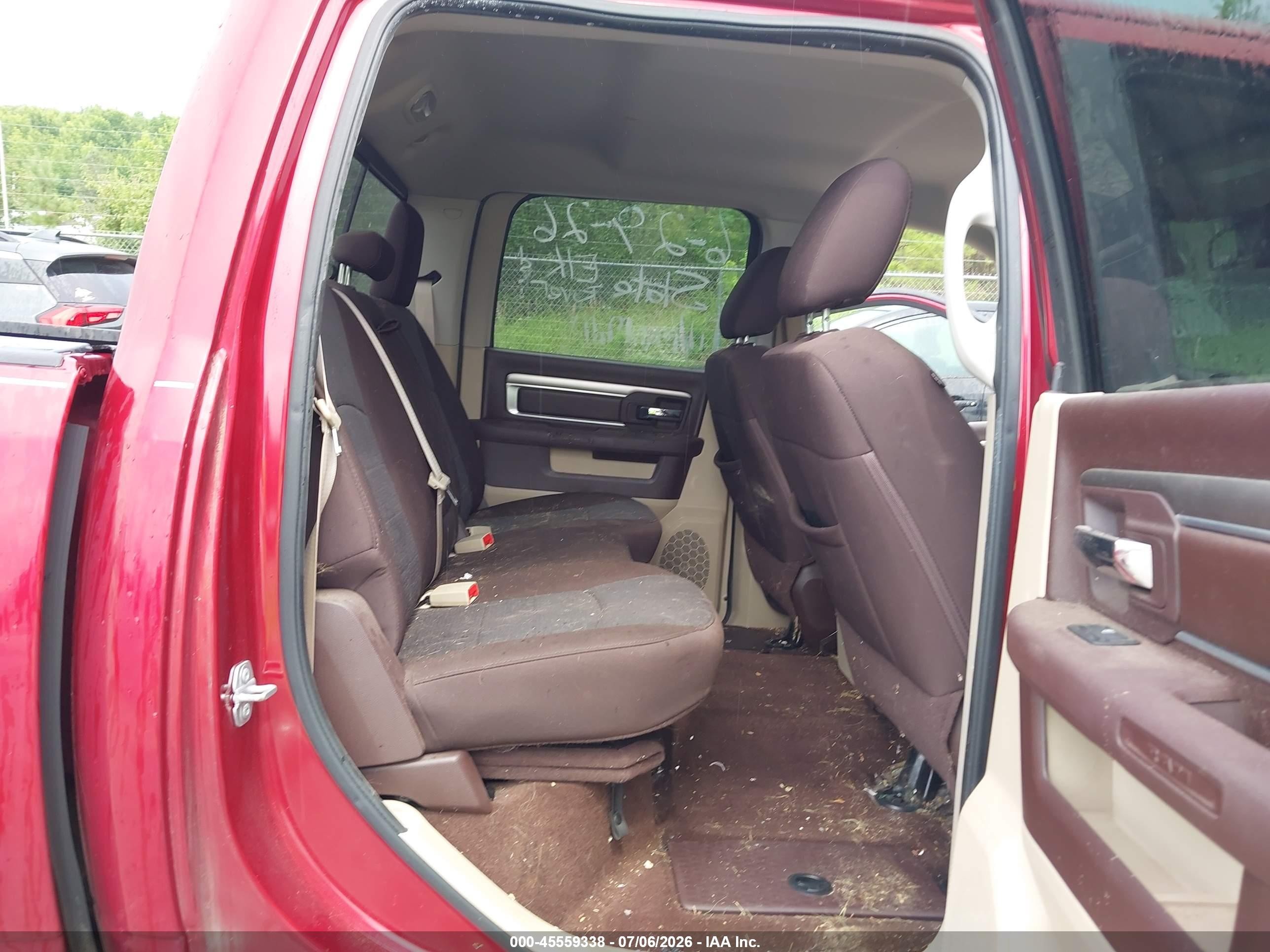 2014 Ram 1500 Big Horn Red vin: 1C6RR7LG5ES461874
