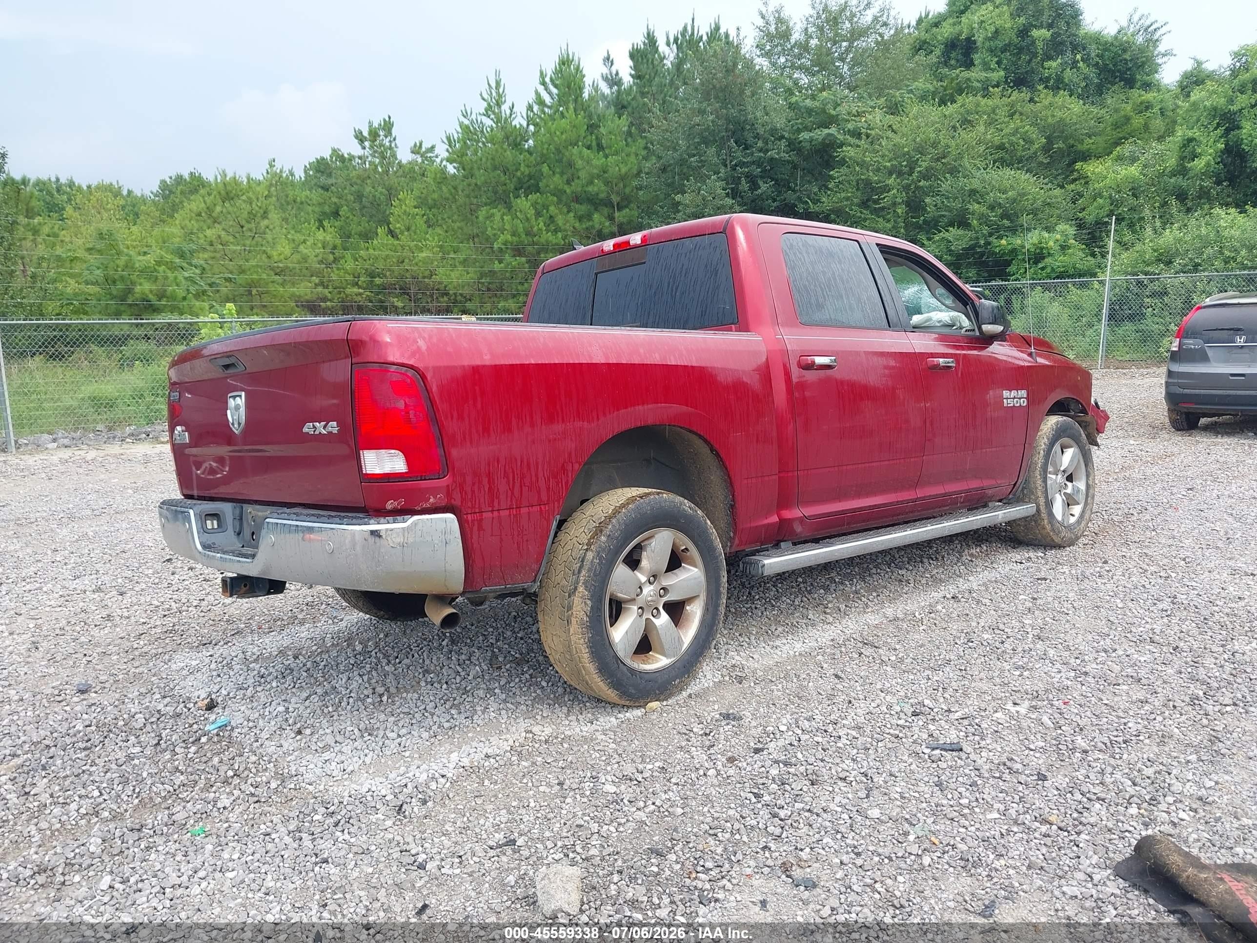 2014 Ram 1500 Big Horn Red vin: 1C6RR7LG5ES461874