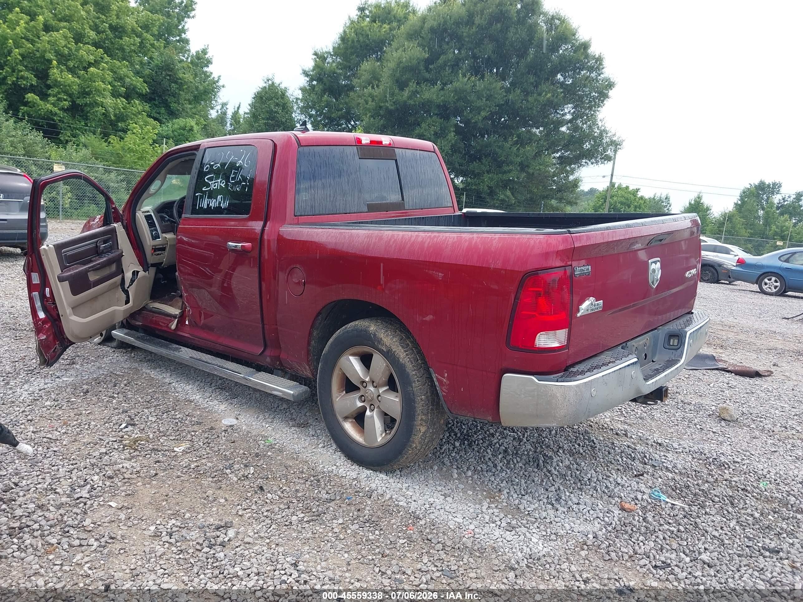 2014 Ram 1500 Big Horn Red vin: 1C6RR7LG5ES461874