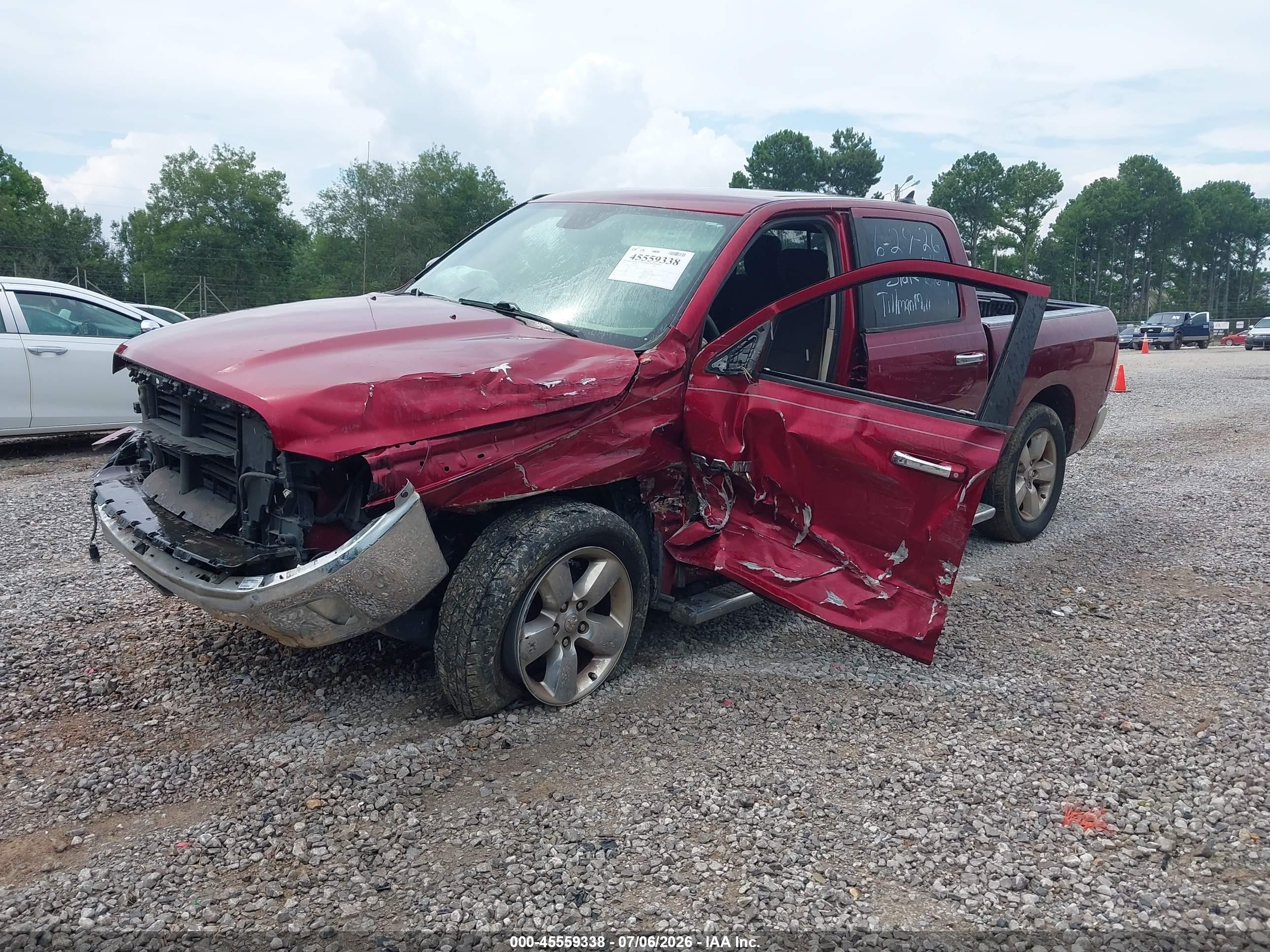 2014 Ram 1500 Big Horn Red vin: 1C6RR7LG5ES461874