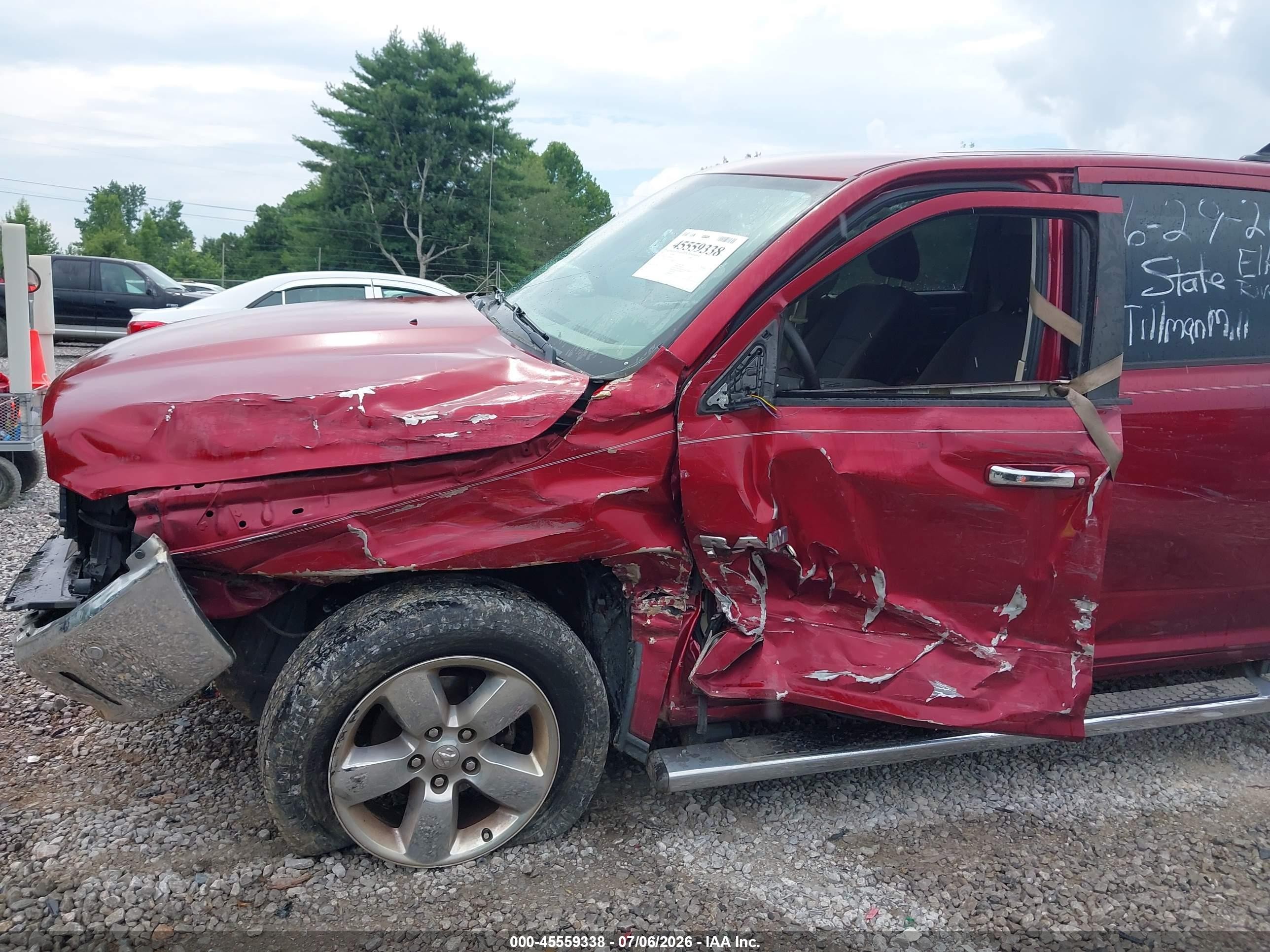 2014 Ram 1500 Big Horn Red vin: 1C6RR7LG5ES461874