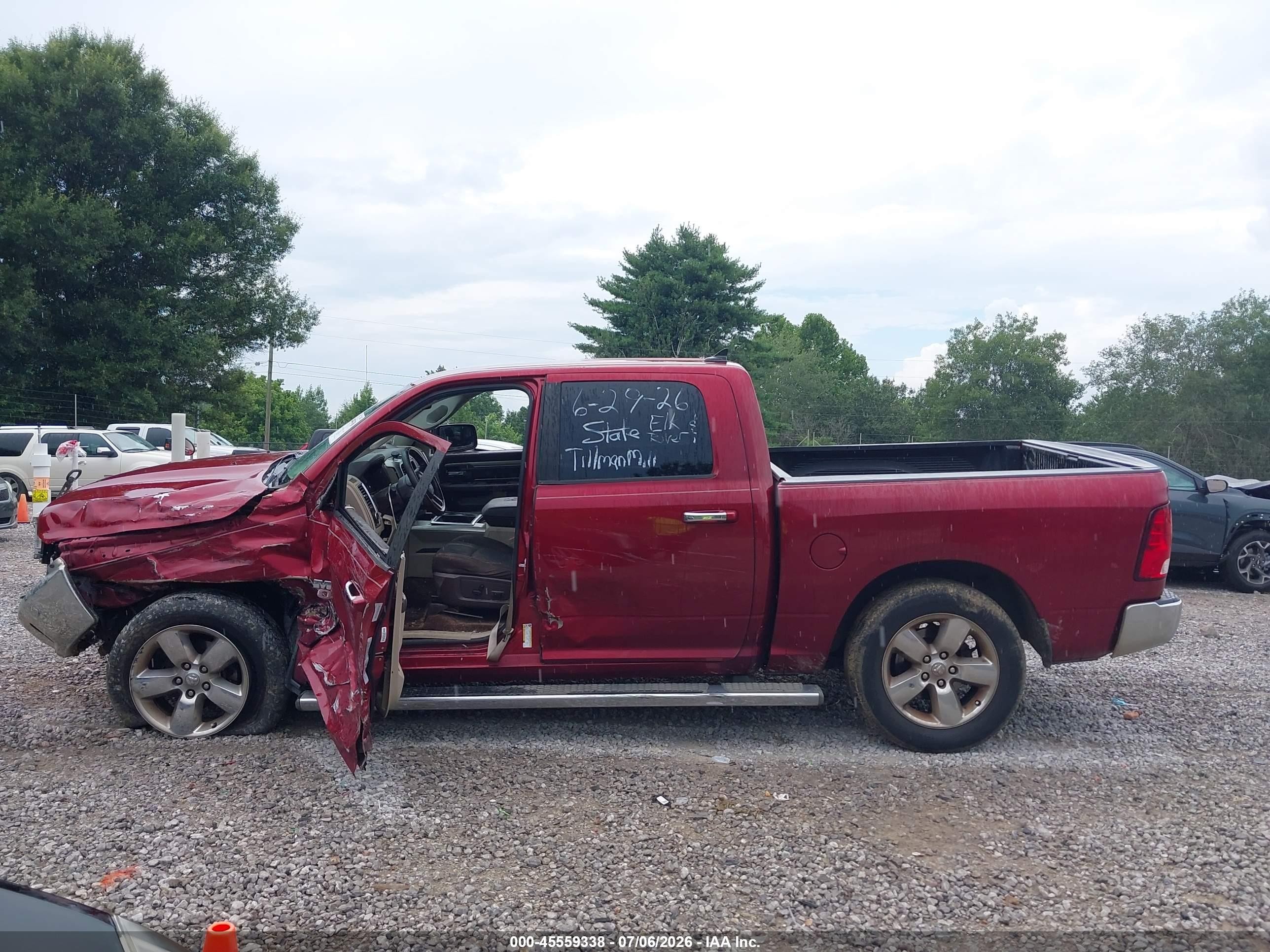 2014 Ram 1500 Big Horn Red vin: 1C6RR7LG5ES461874