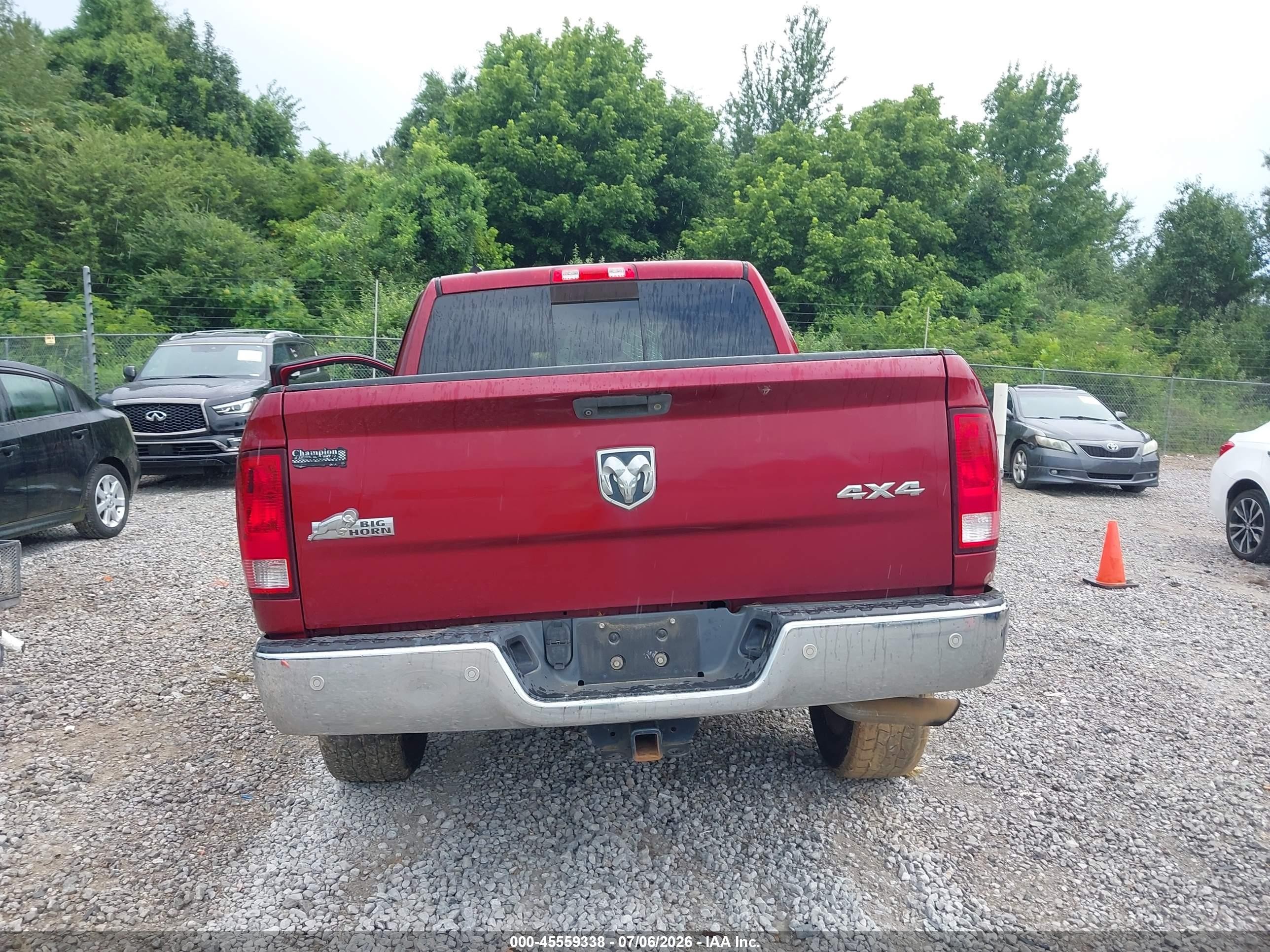 2014 Ram 1500 Big Horn Red vin: 1C6RR7LG5ES461874