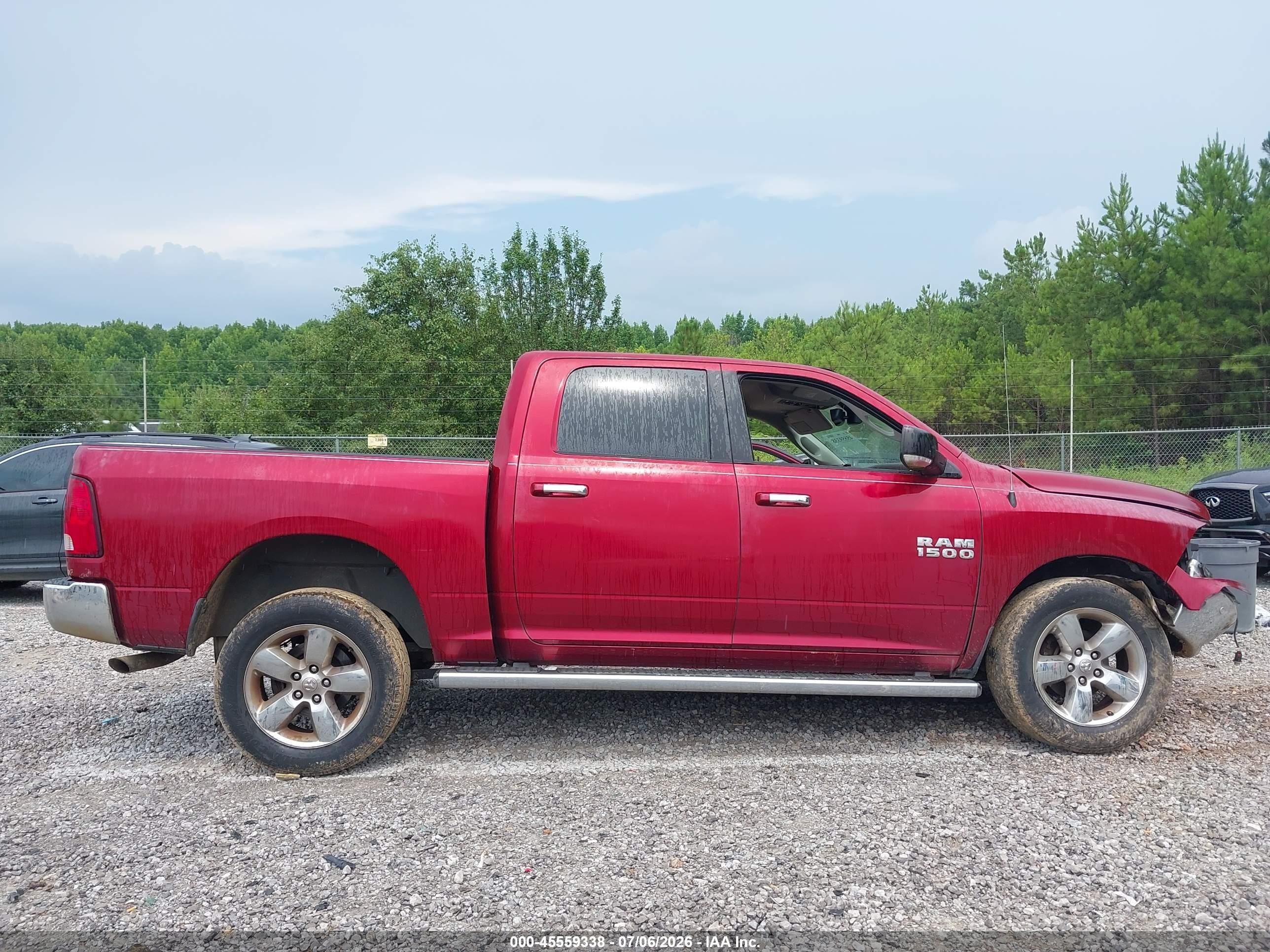 2014 Ram 1500 Big Horn Red vin: 1C6RR7LG5ES461874