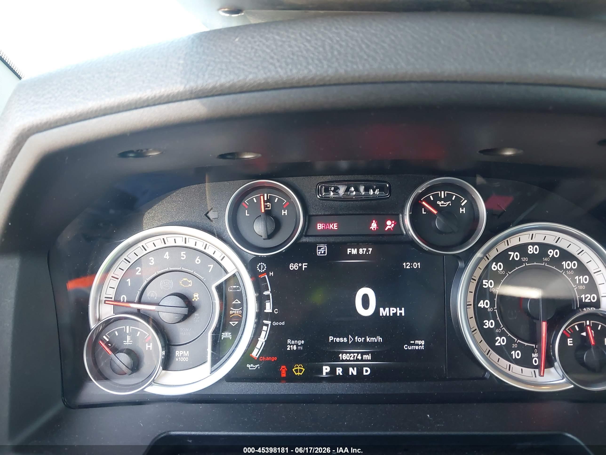 2015 Ram 1500 Outdoorsman Black vin: 1C6RR7LG5FS626484