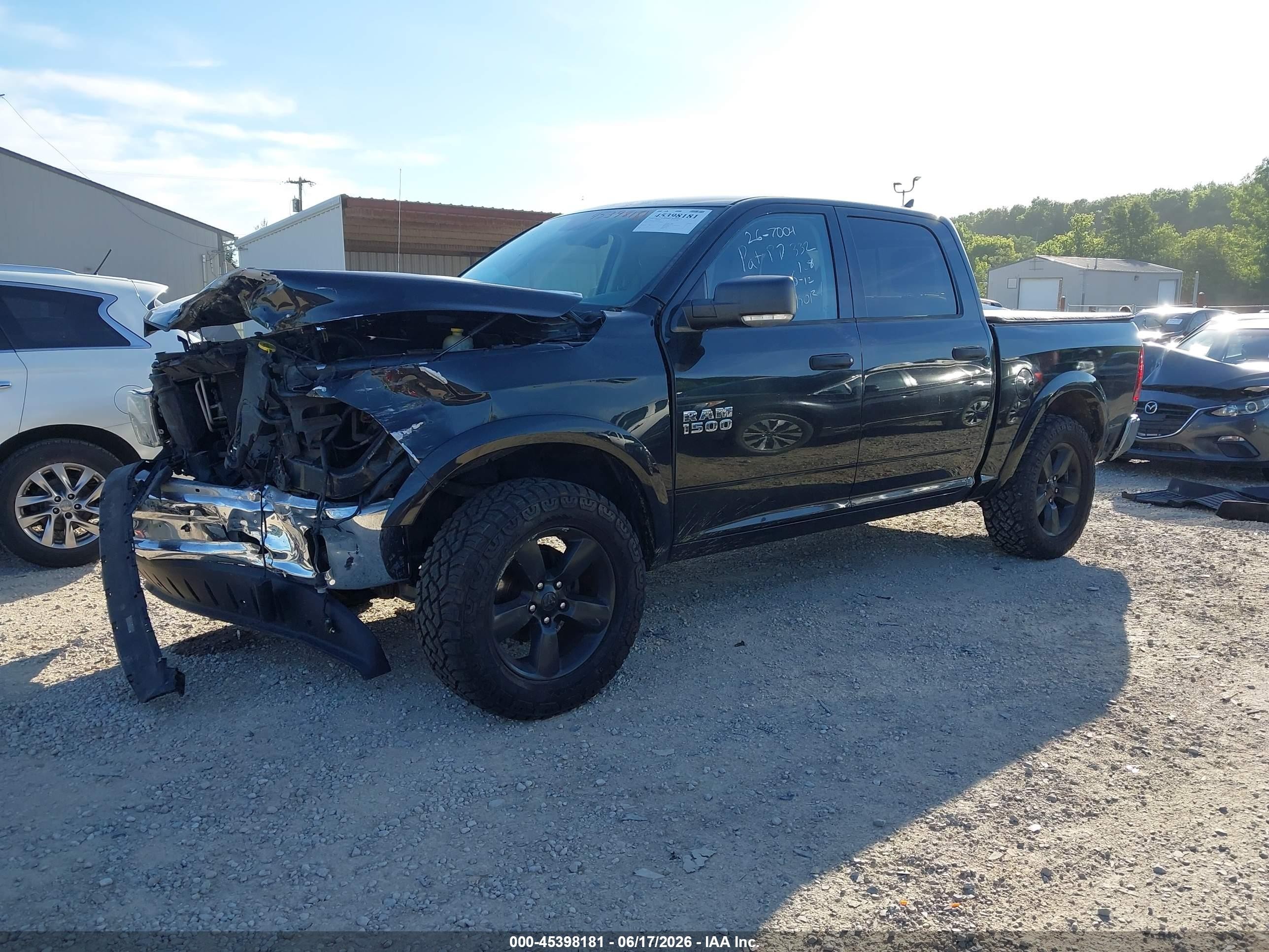2015 Ram 1500 Outdoorsman Black vin: 1C6RR7LG5FS626484