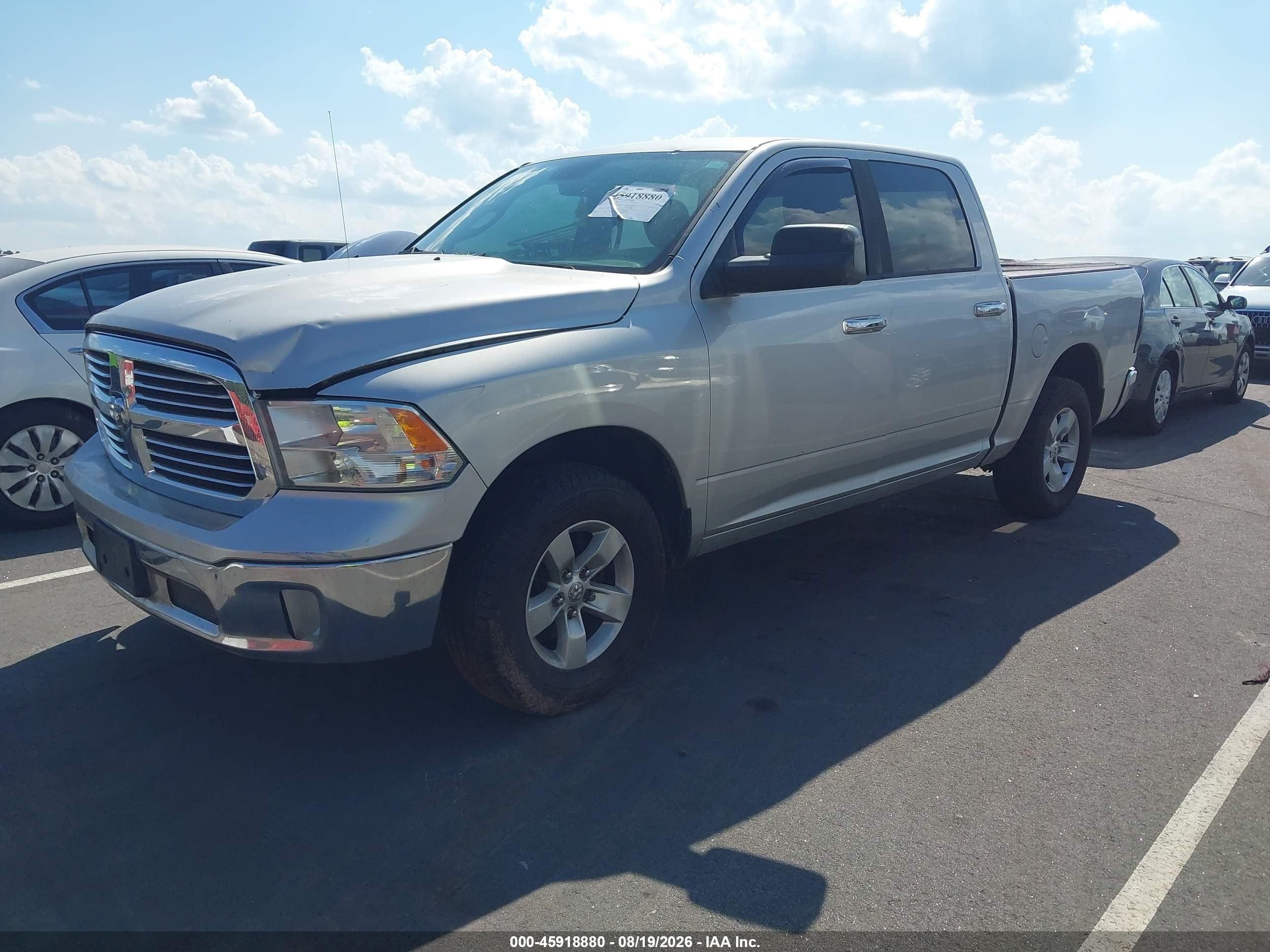 2014 Ram 1500 Big Horn Серебряный vin: 1C6RR7LG6ES106342