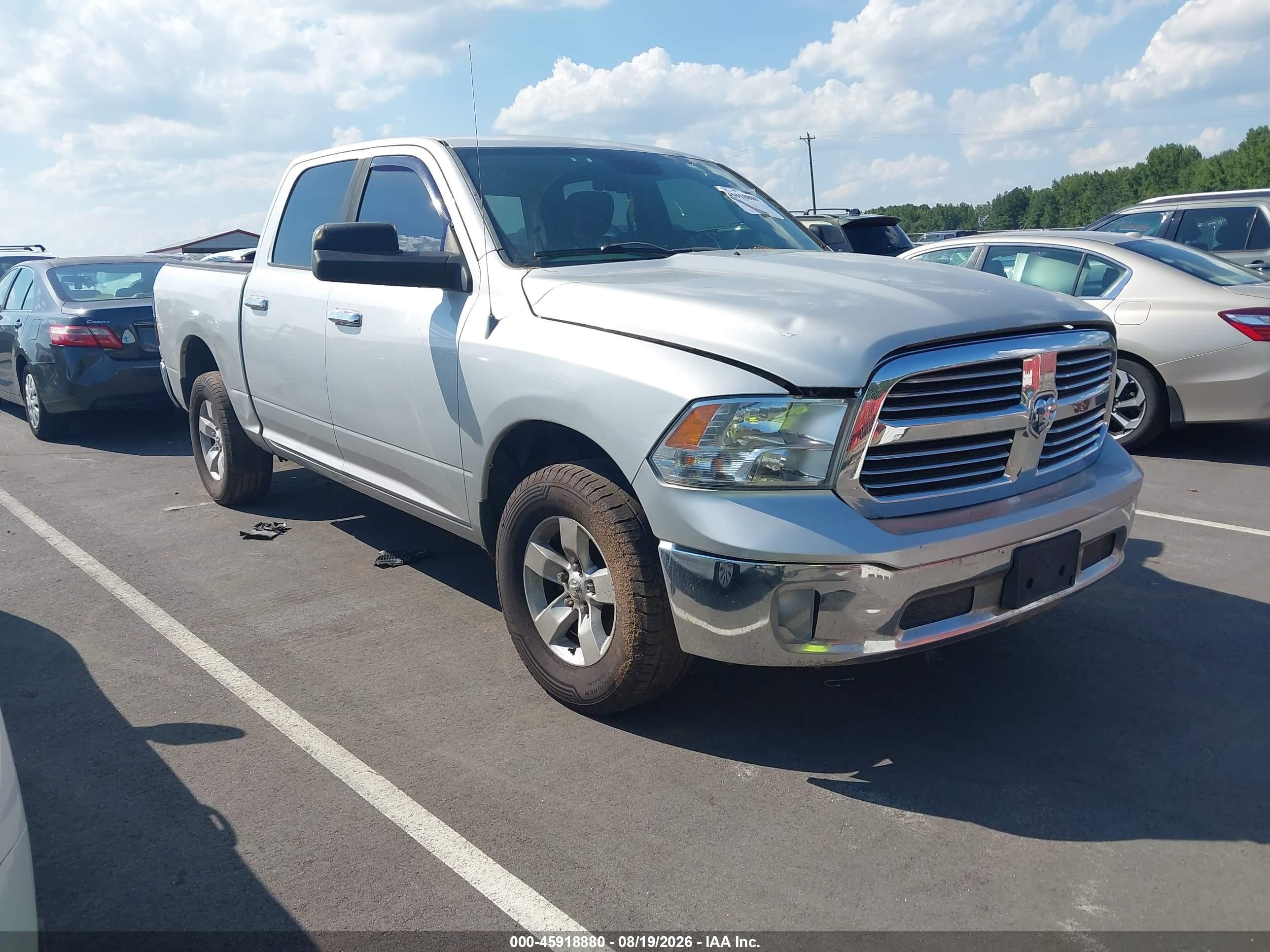 2014 Ram 1500 Big Horn Серебряный vin: 1C6RR7LG6ES106342