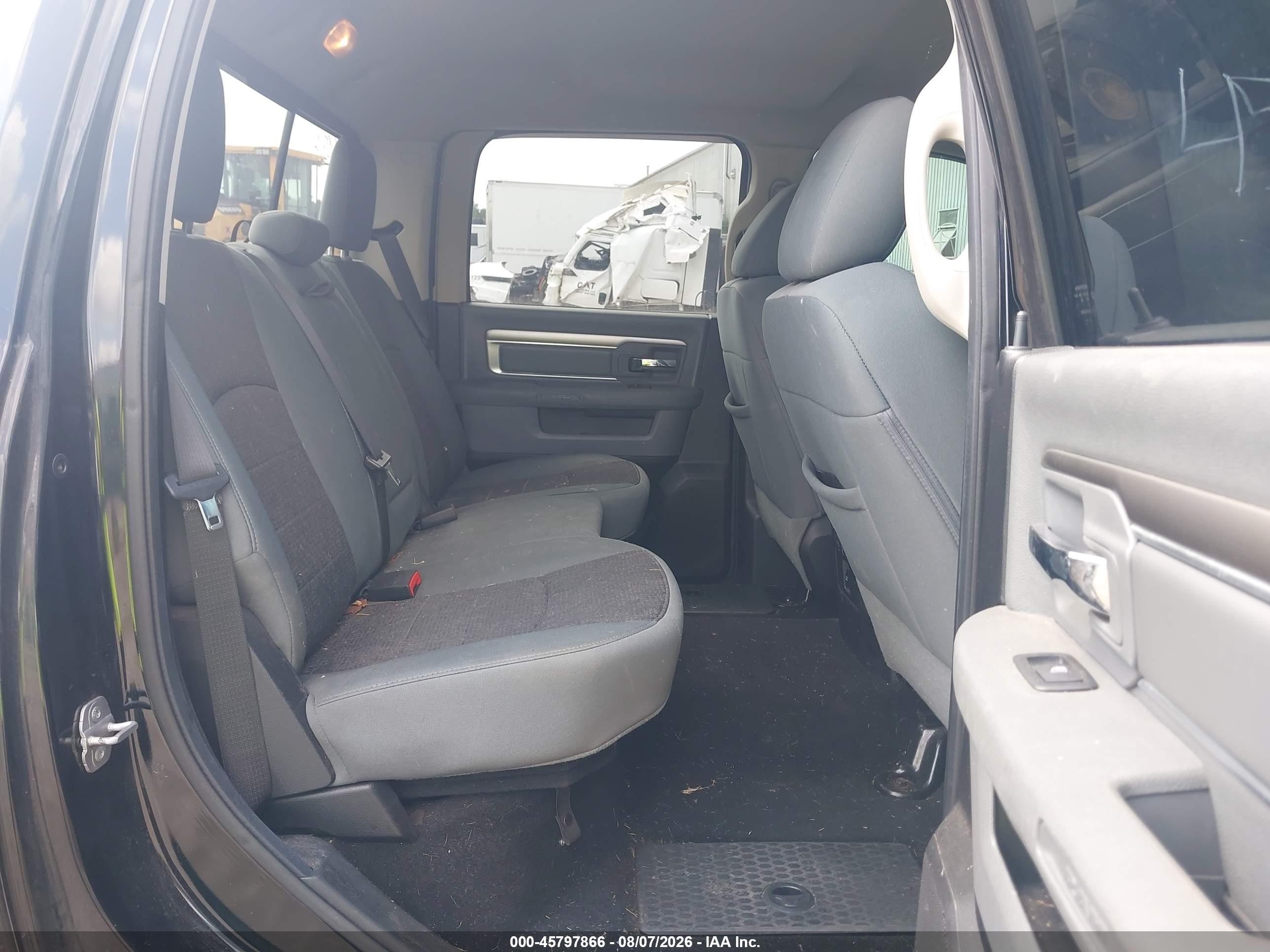 2014 Ram 1500 Big Horn Black vin: 1C6RR7LG6ES380804